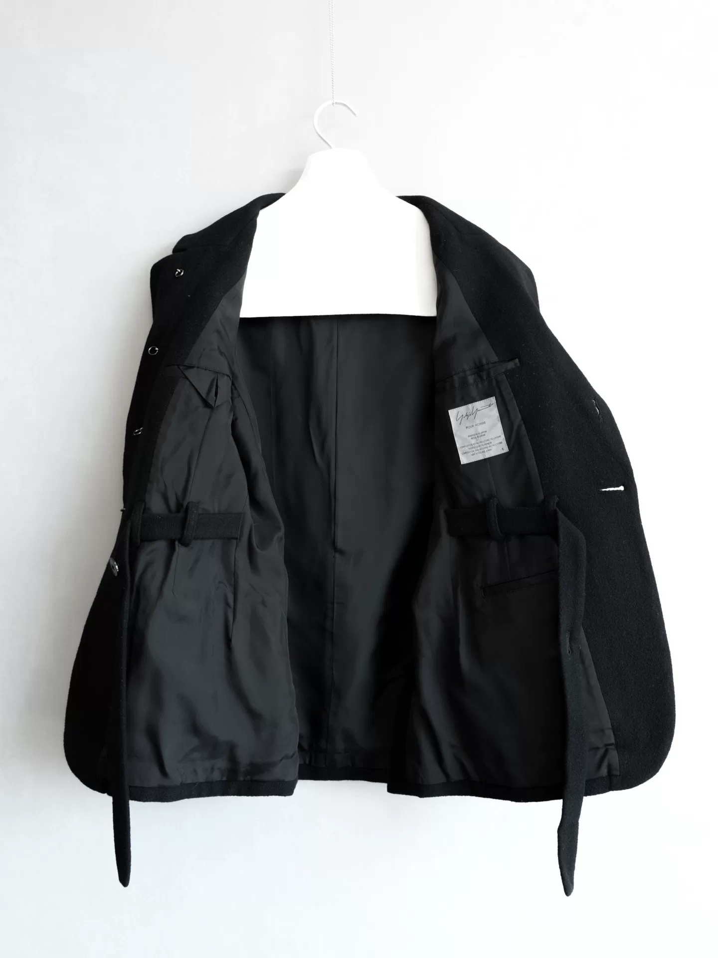 Yohji Yamamoto 11AW Justin Davis Silver Buckle Jacket — label