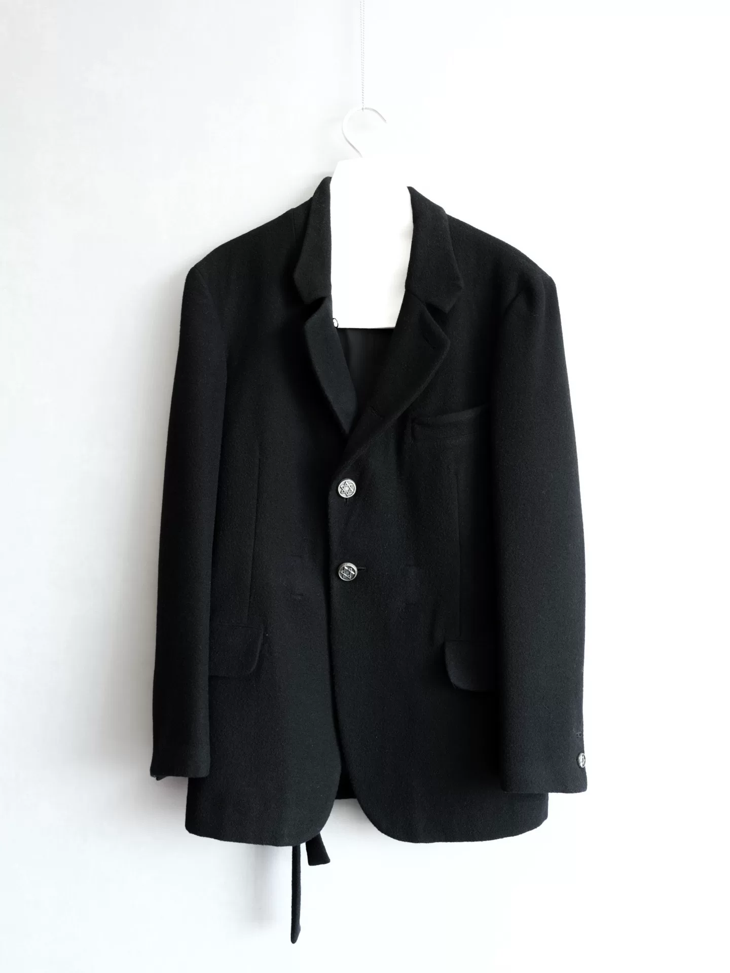 Yohji Yamamoto 11AW Justin Davis Silver Buckle Jacket — back