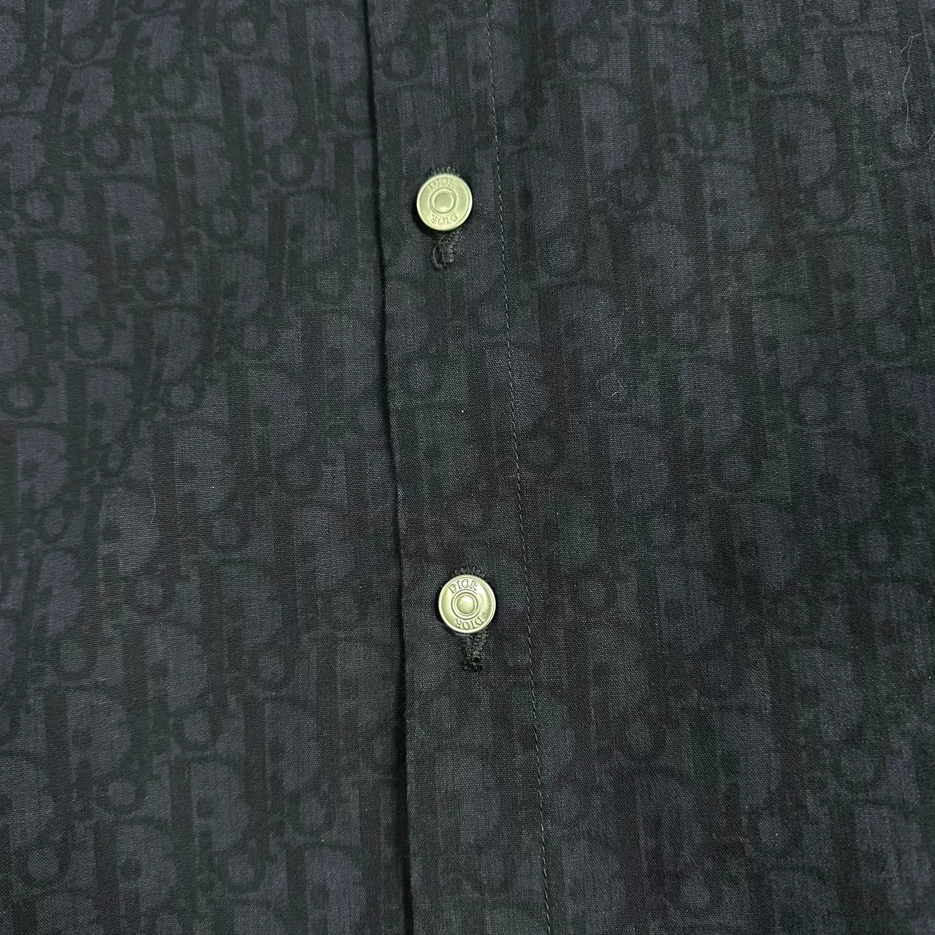 Dior Oblique Kasuri Print Short-Sleeve Shirt — back