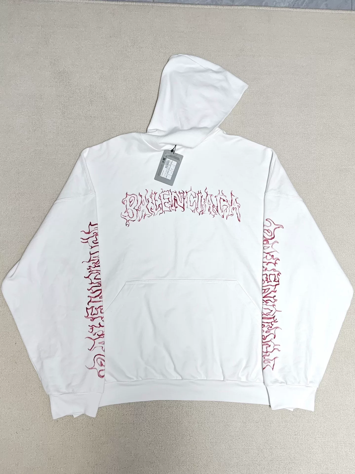 Balenciaga 24FW Dragon Flame Metal Hoodie
