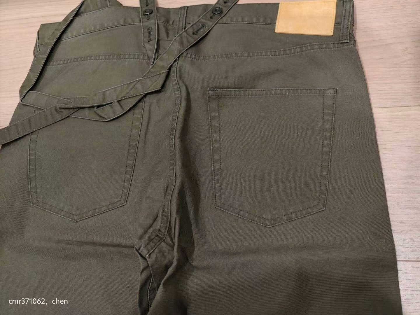 visvim 20SS Fluxus 15 Cargo Overalls — label