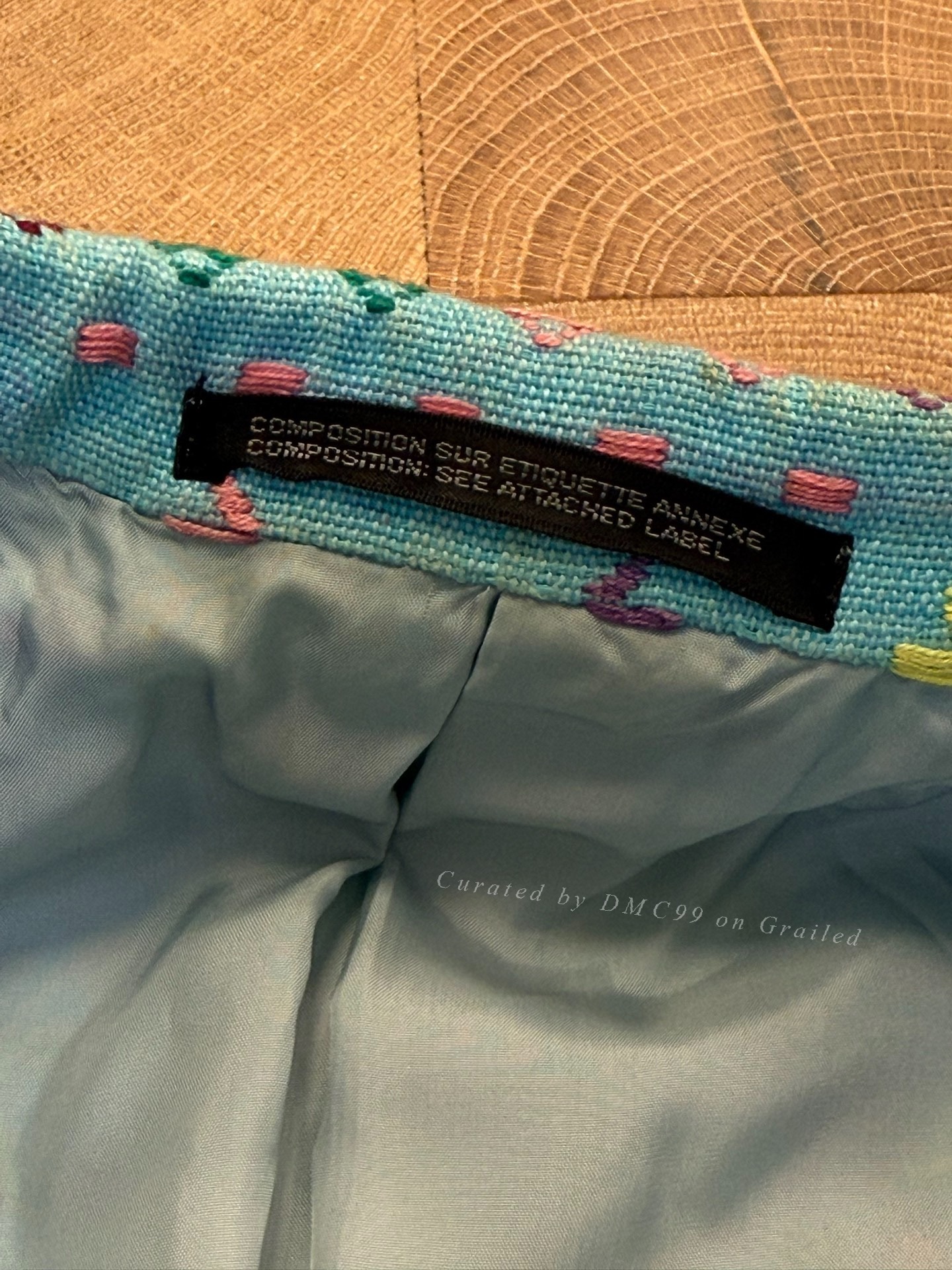 Yohji Yamamoto 92SS Embroidered Runway Coat — back