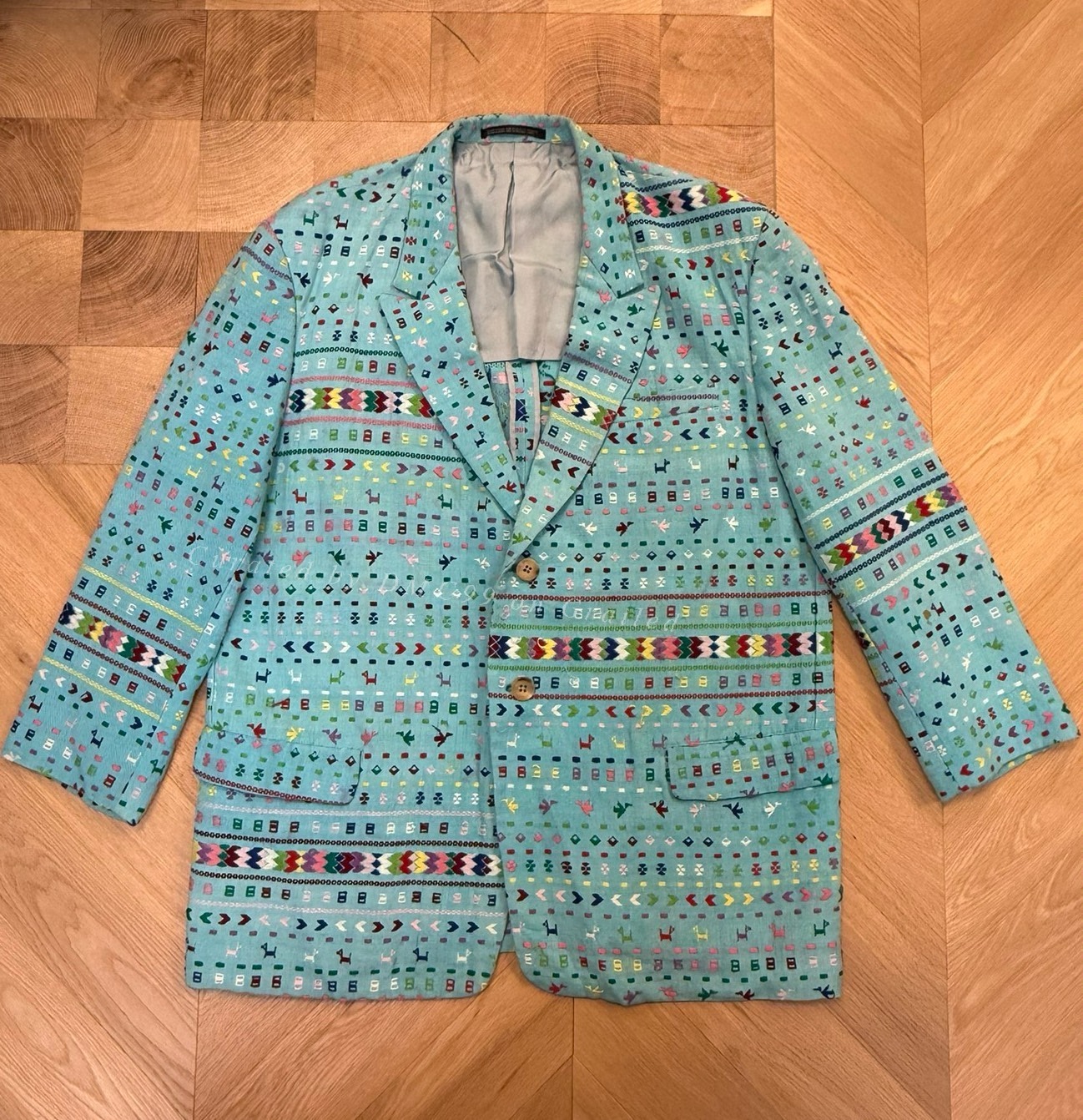 Yohji Yamamoto 92SS Embroidered Runway Coat