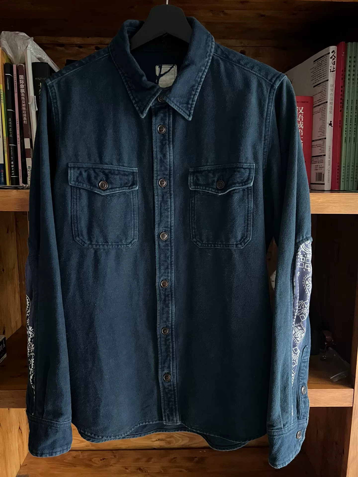 visvim 2019 Indigo Dyed Distressed ICT Shirt