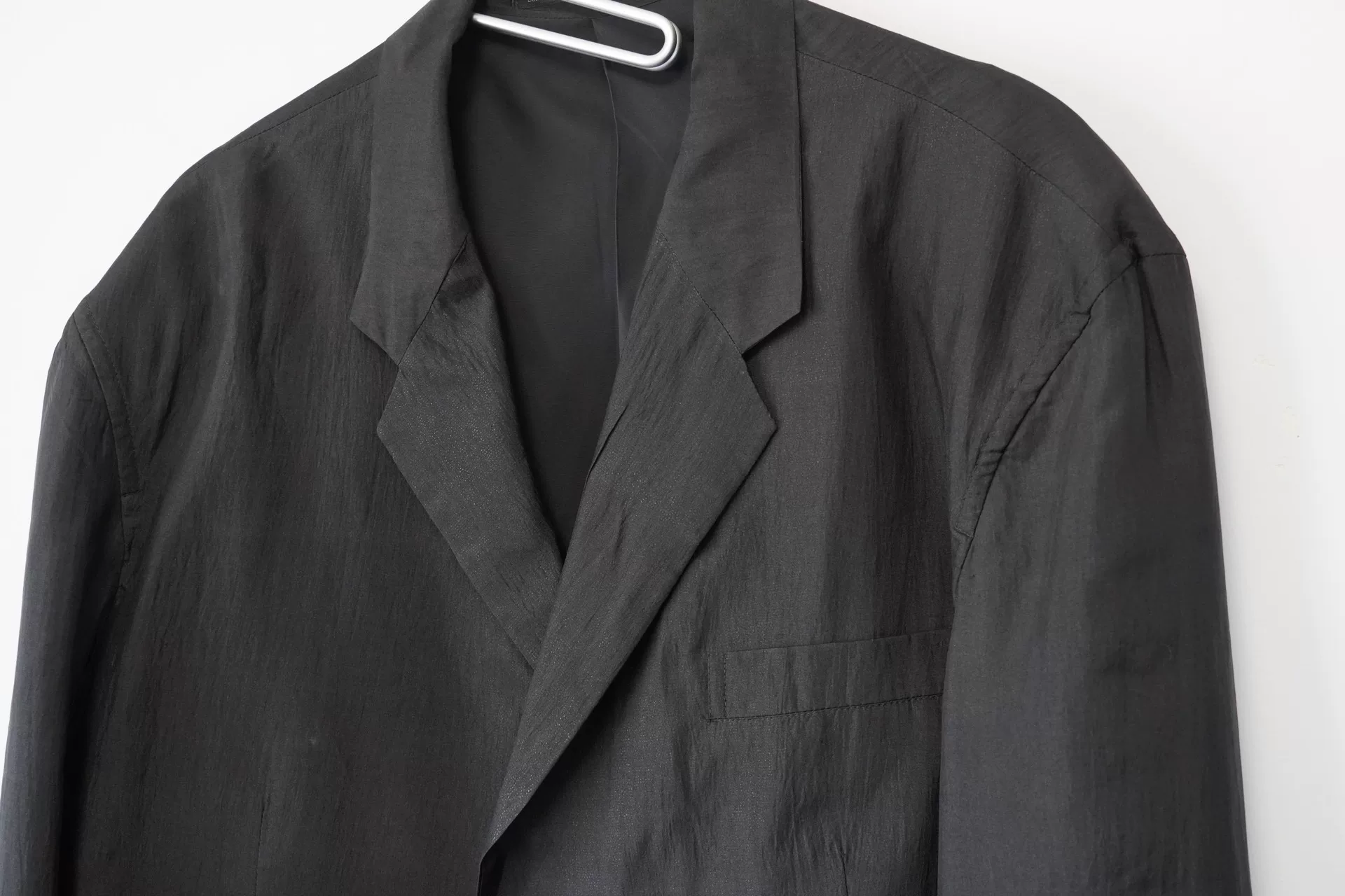 Yohji Yamamoto 90SS Silk Jacket — detail