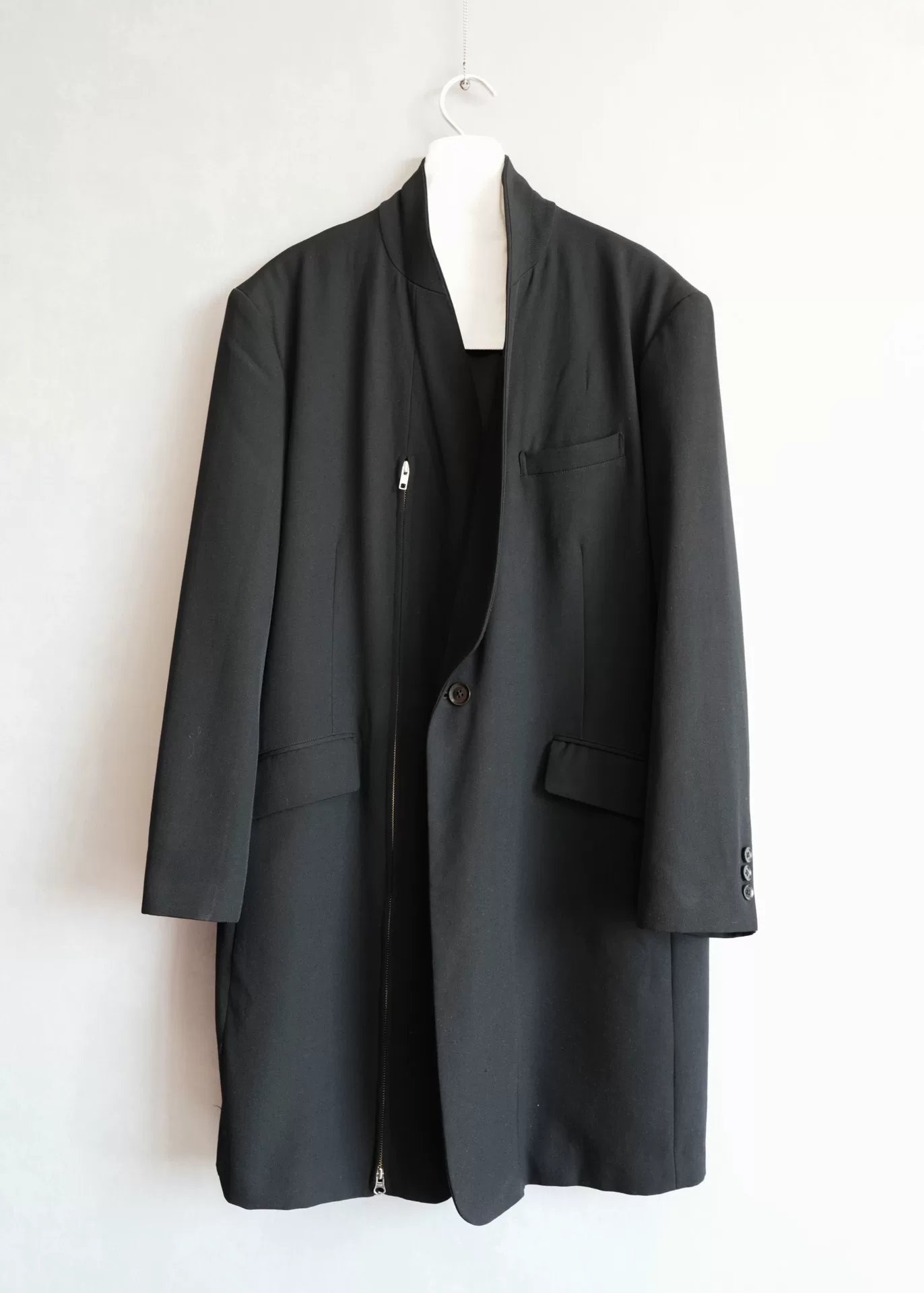 Yohji Yamamoto 04AW Shawl Collar Zip Coat