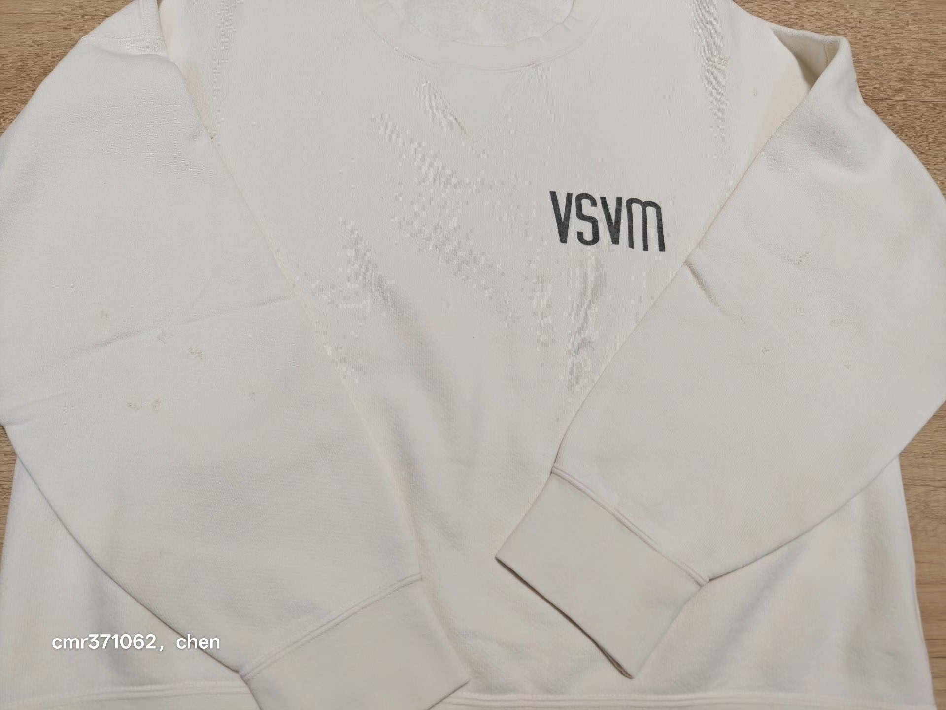 visvim 24ss Spot Jumbo SB Sweat L/S — detail