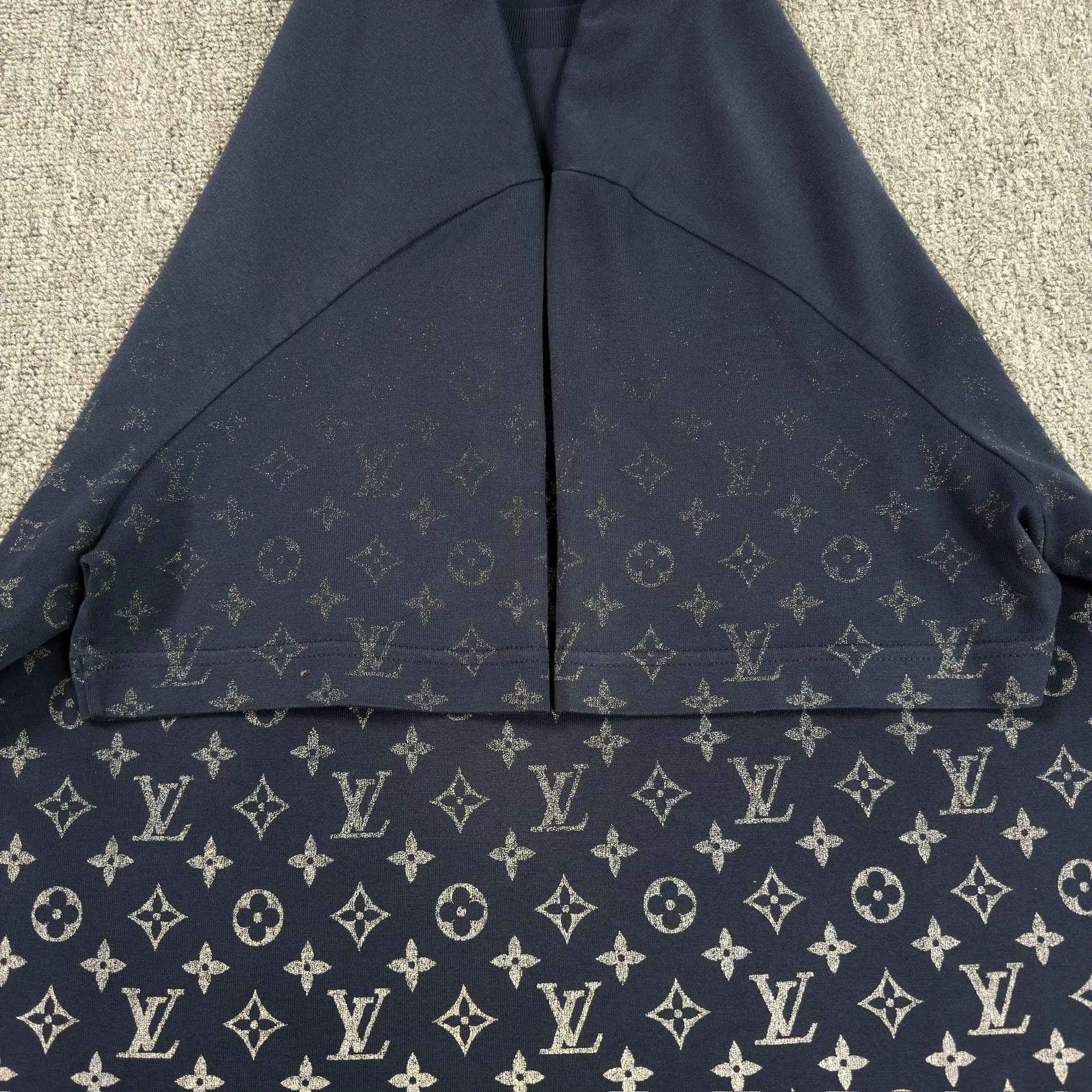 Louis Vuitton Gradient Blue Short-Sleeve Shirt — back
