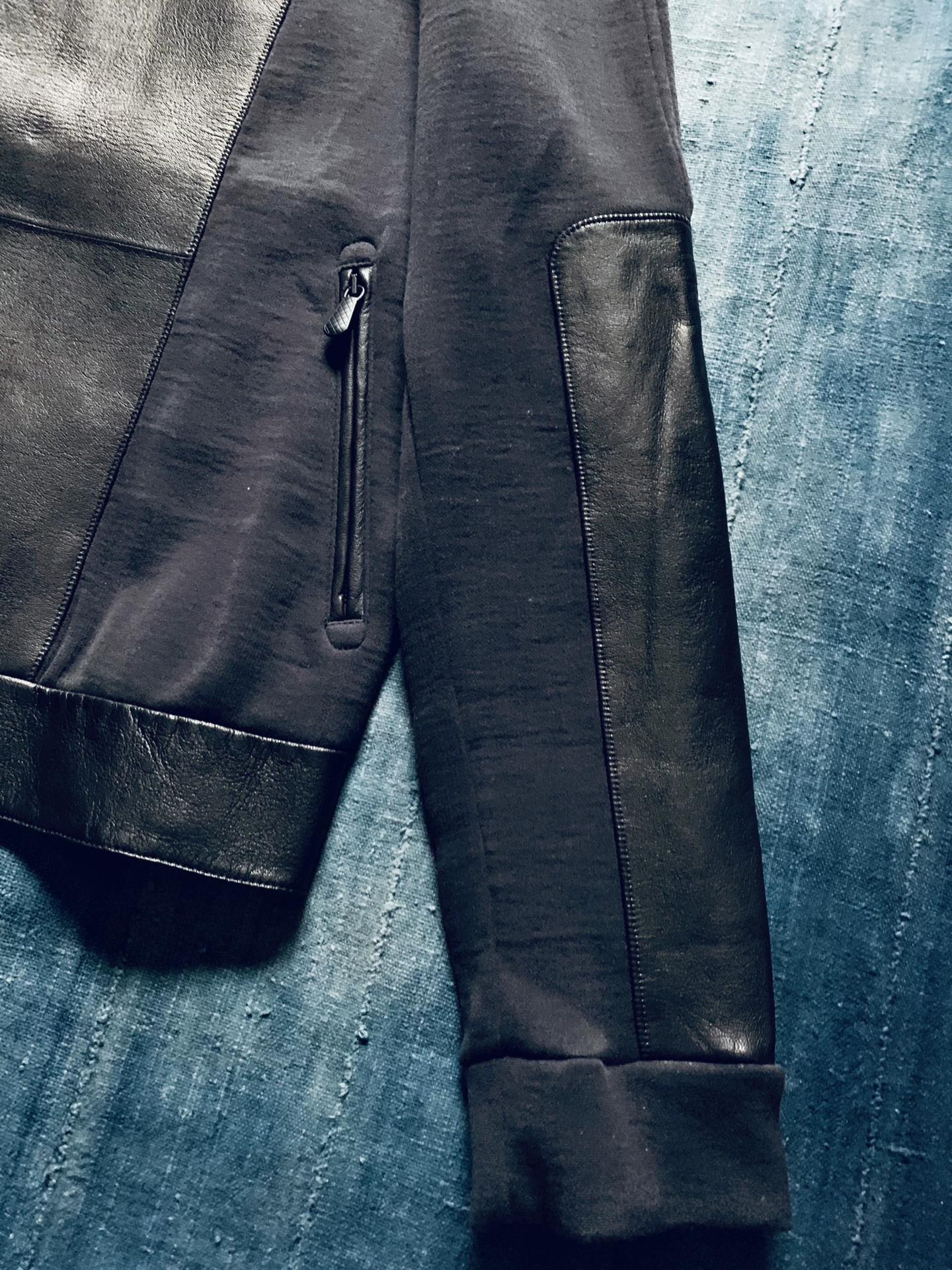 Bottega Veneta 12FW Mixed Leather Blouson — back