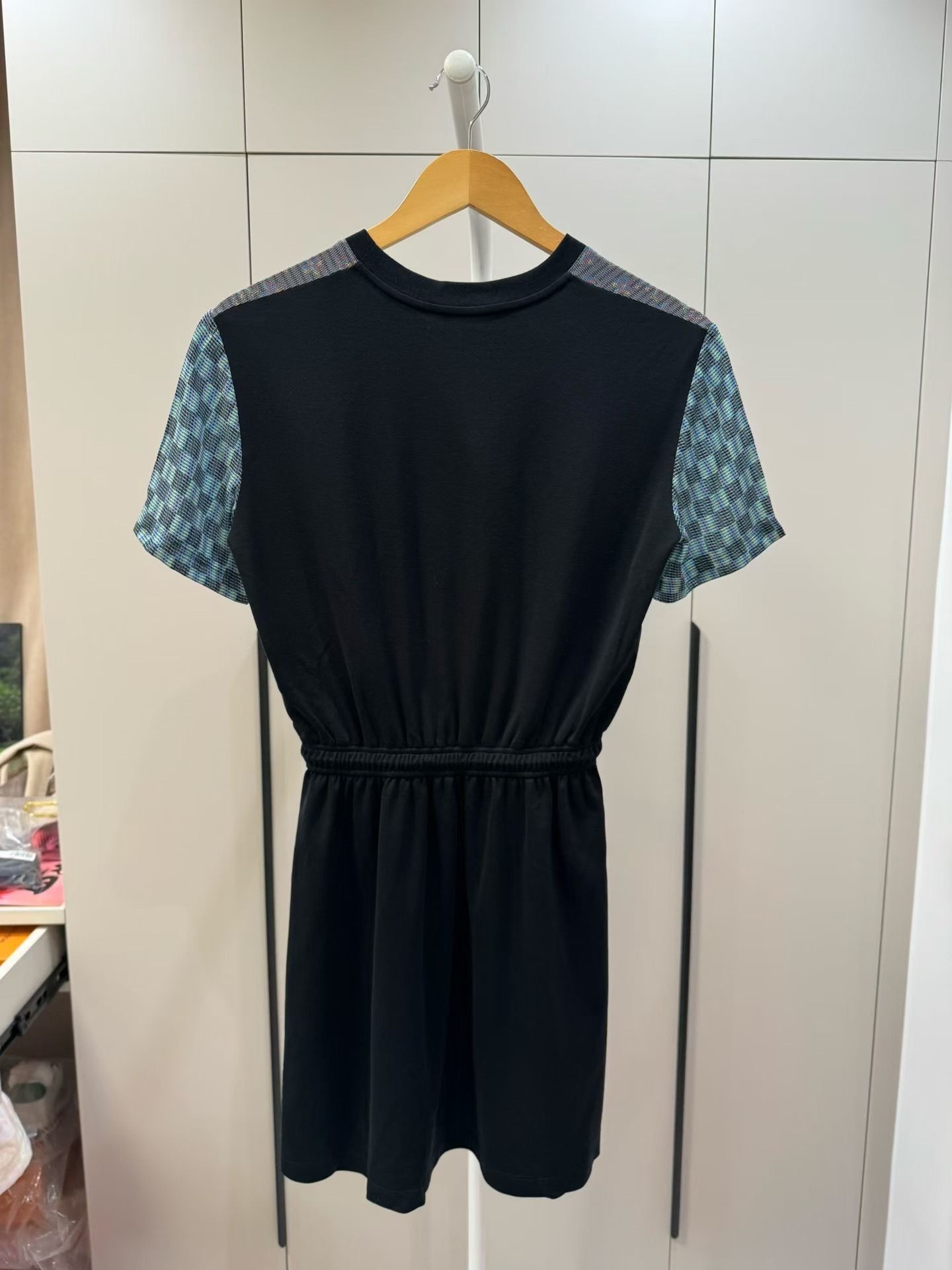 Louis Vuitton Monogram Patchwork Silk Dress — front