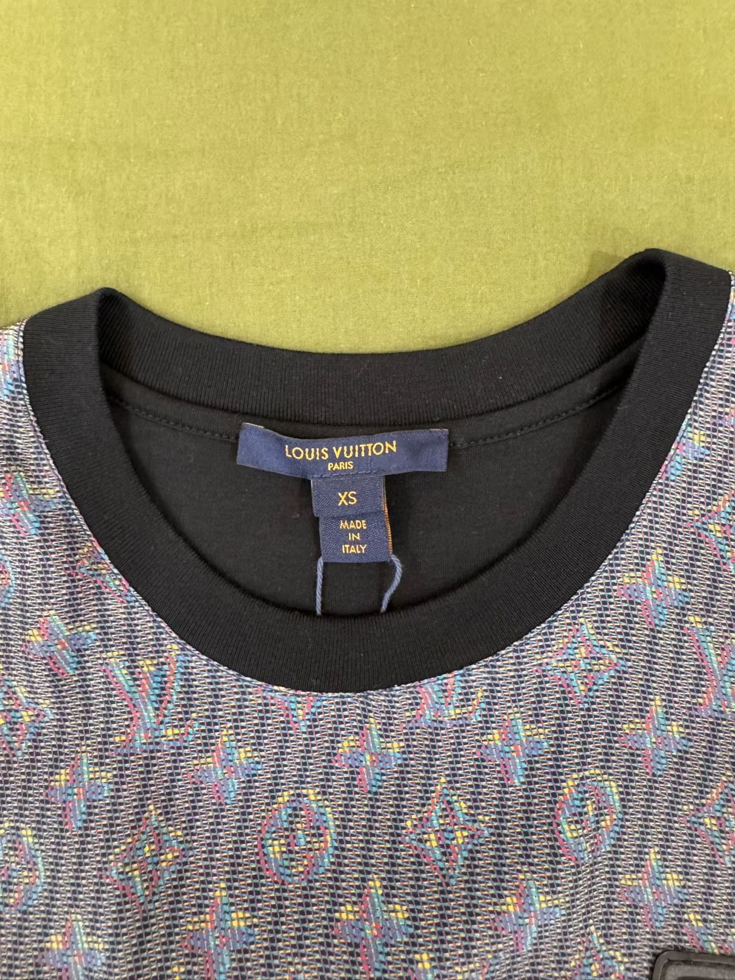Louis Vuitton Monogram Patchwork Silk Dress — detail