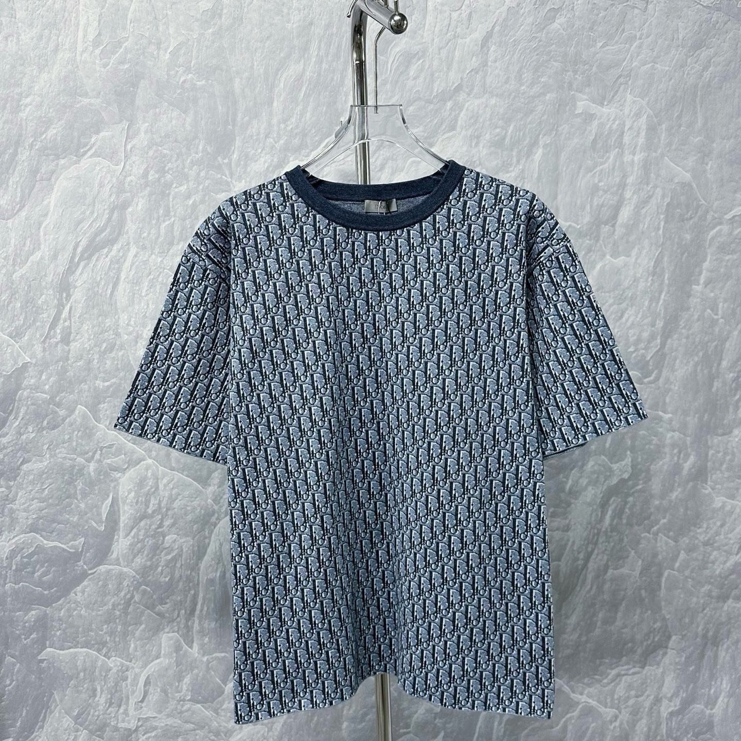 Dior FW25 Oblique Print Short-Sleeve Shirt