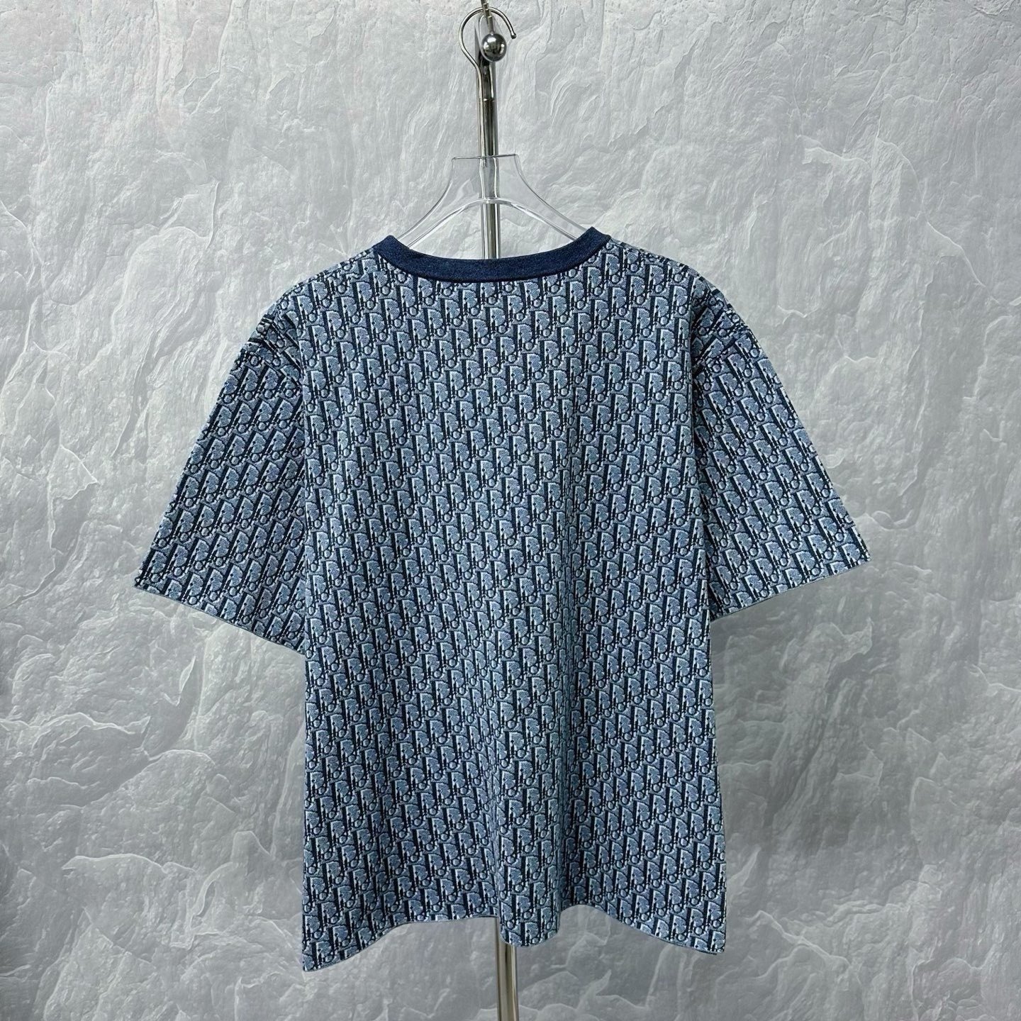 Dior FW25 Oblique Print Short-Sleeve Shirt — back