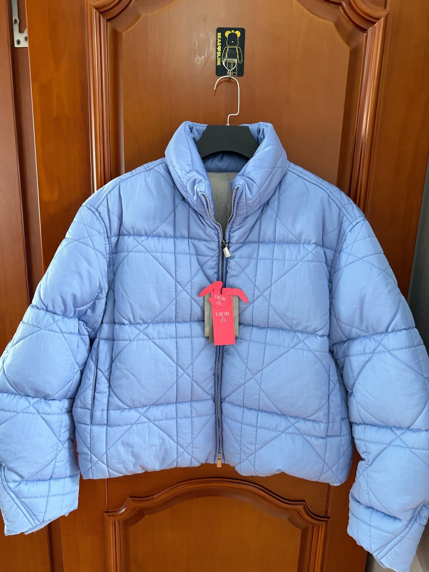 Dior x ERL Blue Quilted Down Jacket