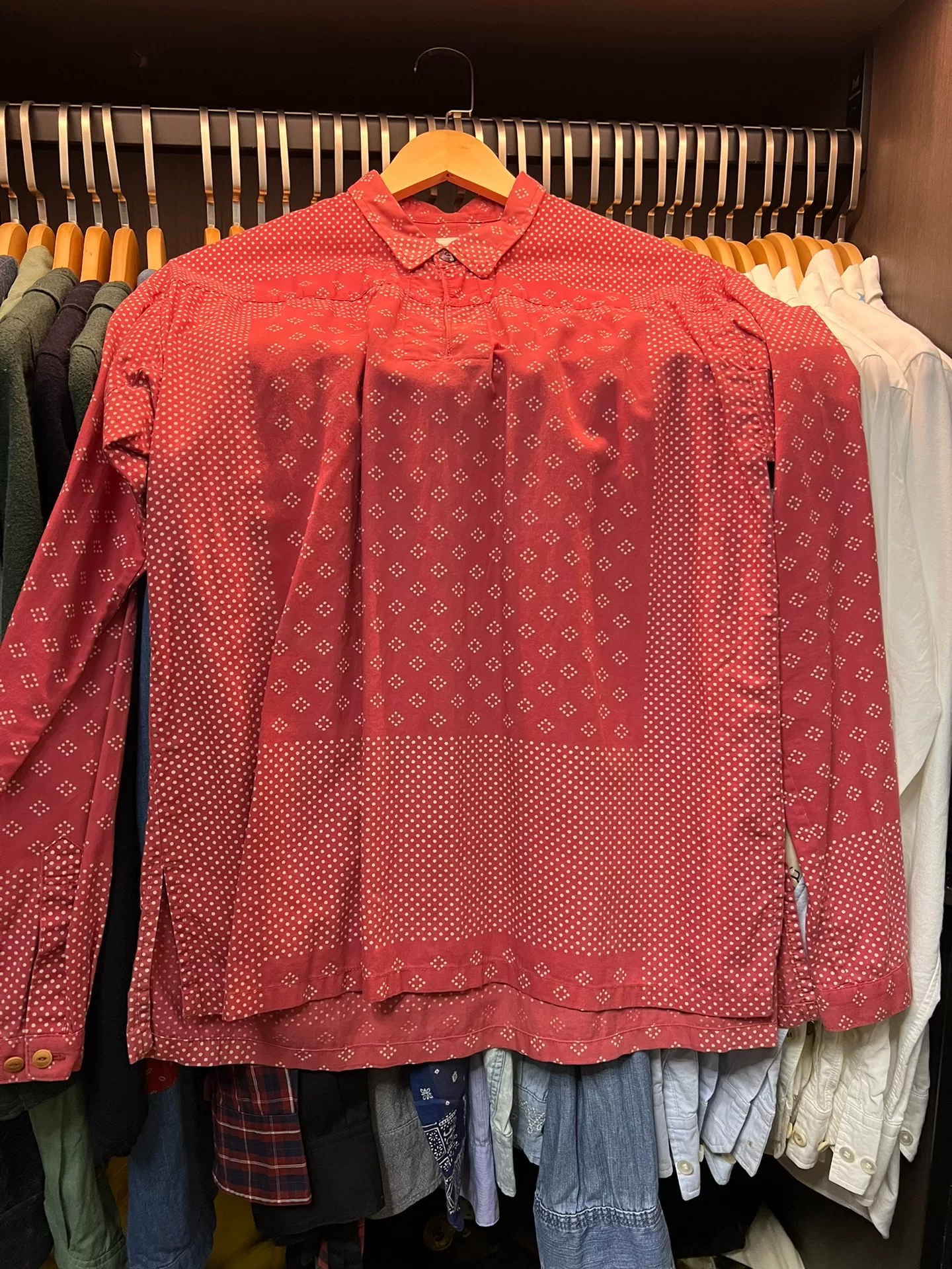 visvim Red Polka Dot Shirt