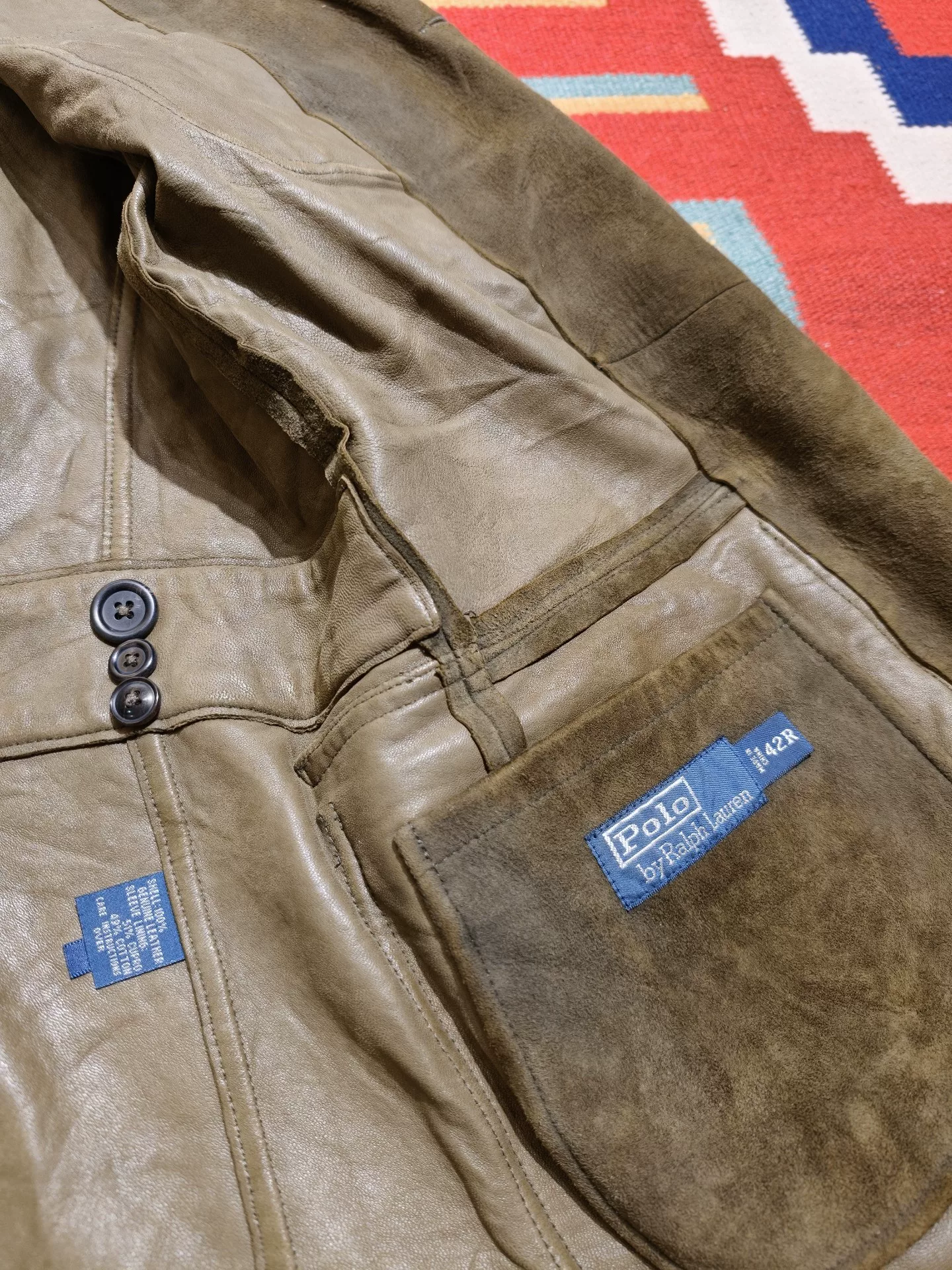 Ralph Lauren RRL Vintage Suede Leather Jacket — front