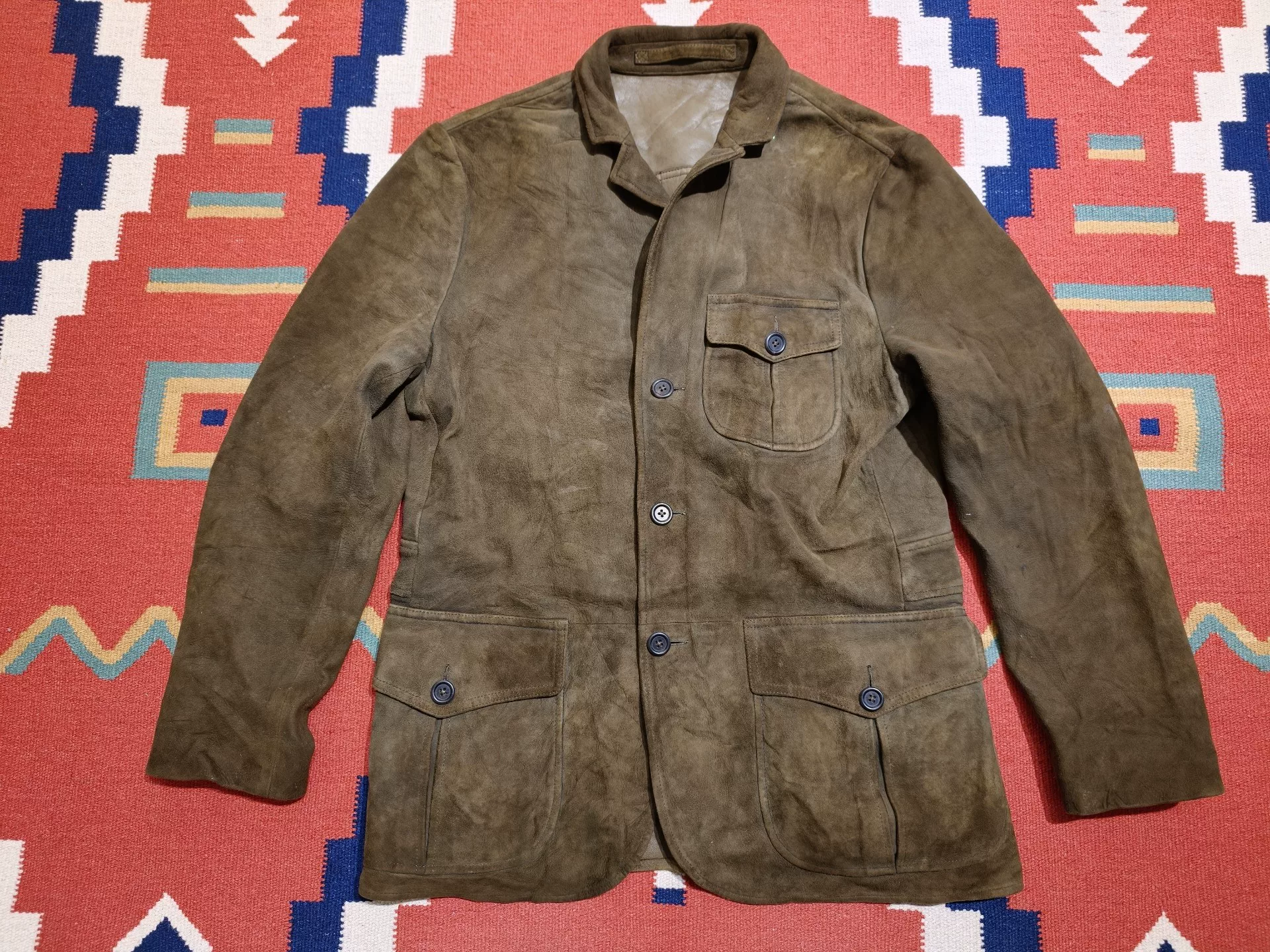 Ralph Lauren RRL Vintage Suede Leather Jacket