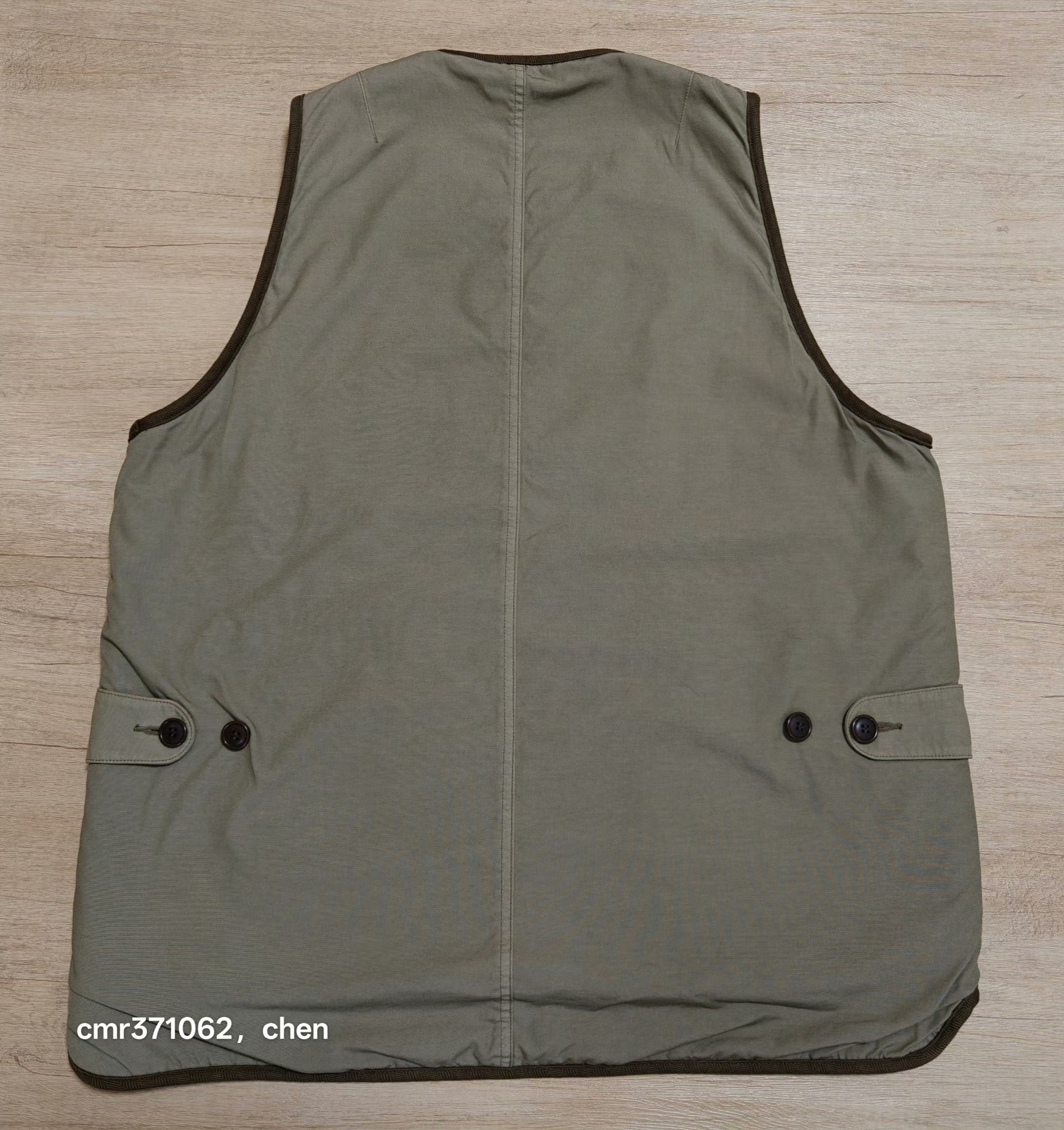 VISVIM 21 LINER VEST — back