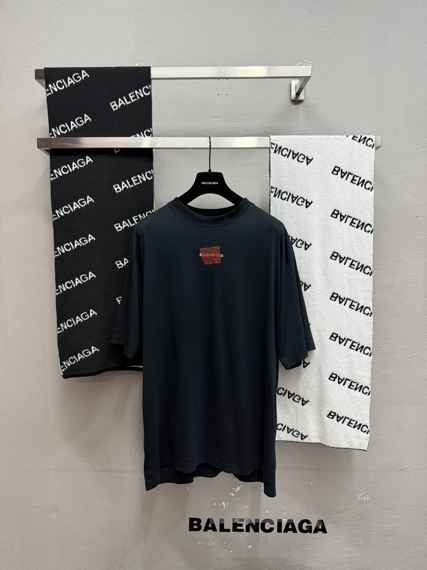 Balenciaga Black Tape Short-Sleeve T-Shirt
