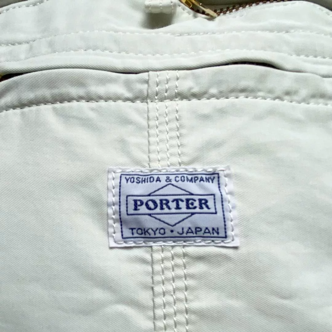 PORTER MILE White Daypack Japan — detail