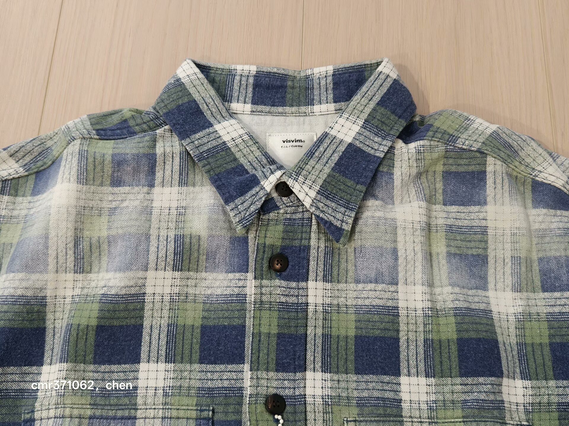 visvim 21AW Lumber Khadi Check DMGD — front