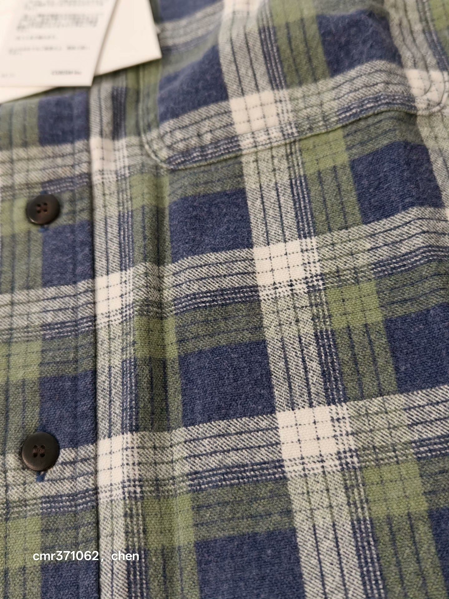 visvim 21AW Lumber Khadi Check DMGD — label
