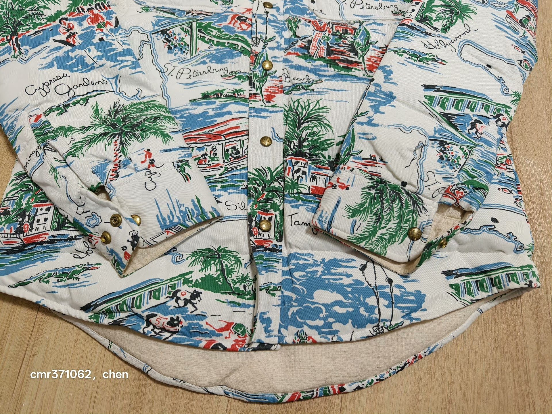 visvim 15ss Kerchief Down Jkt Sunshine — label