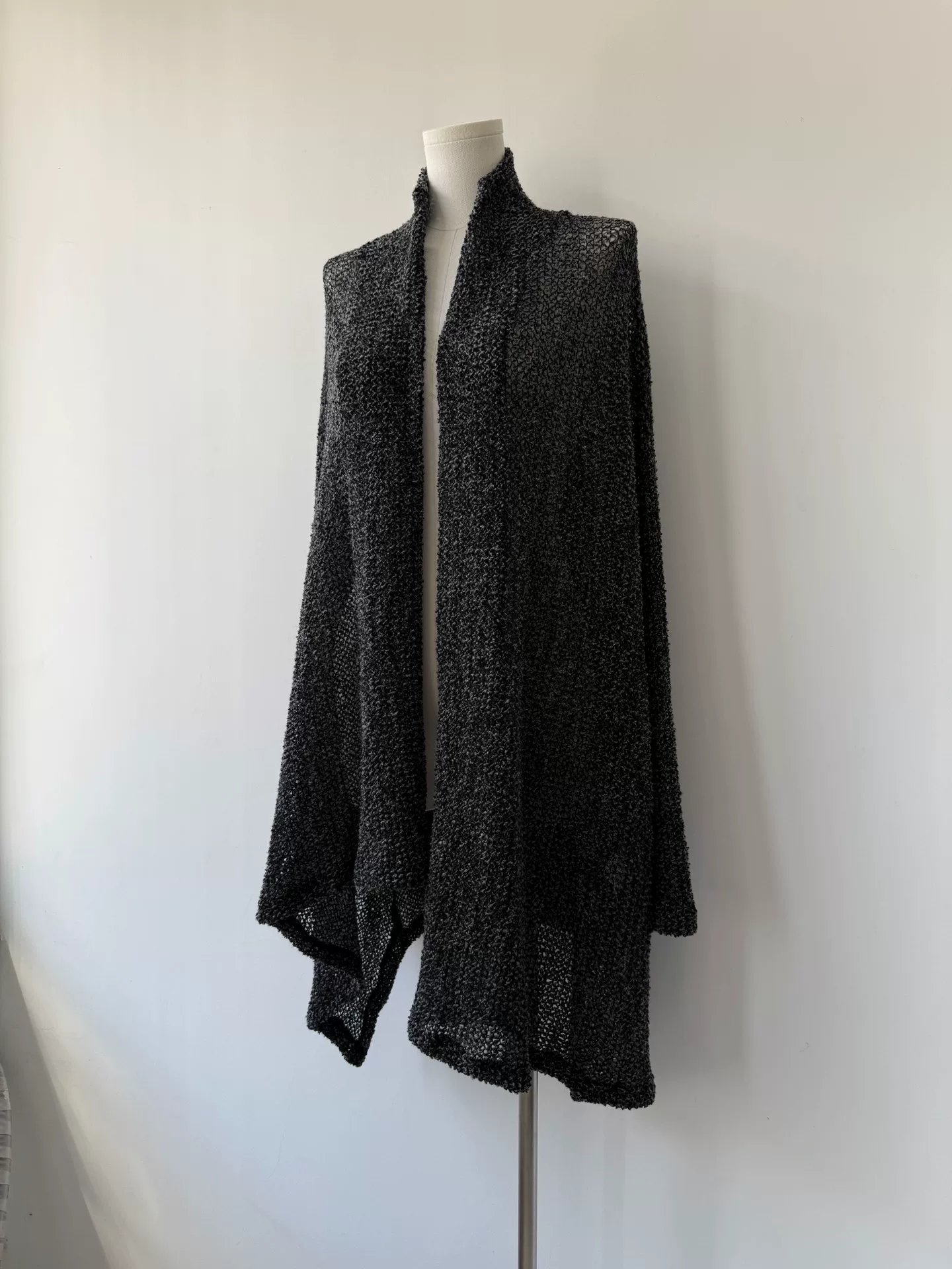 Yohji Yamamoto Y's Wool Mesh Cardigan — front