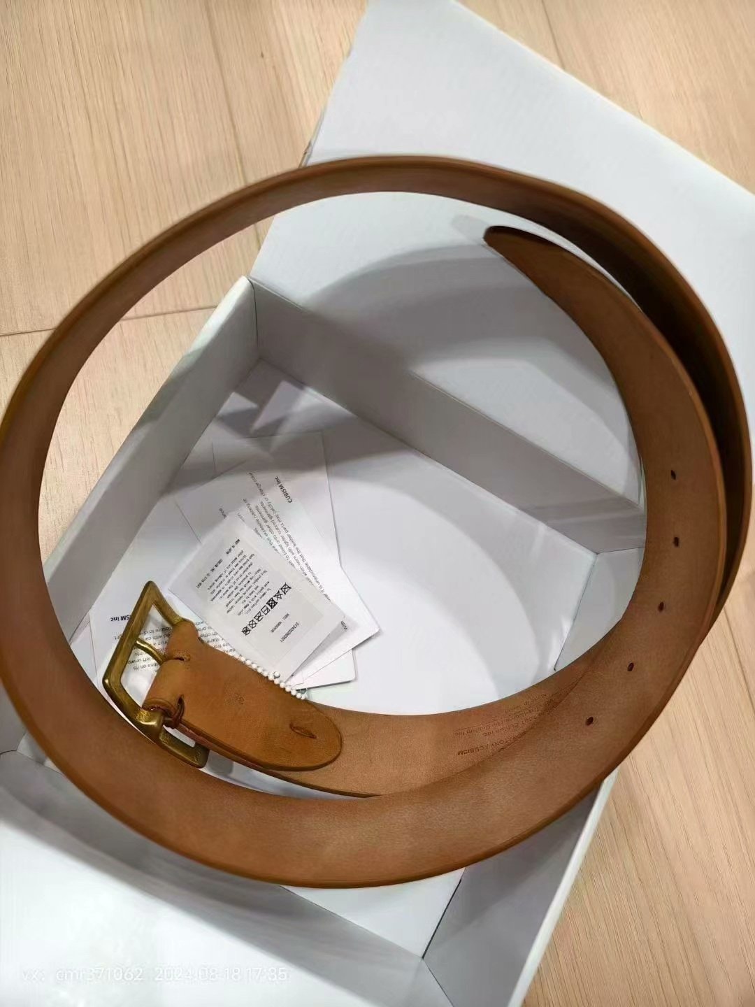 VISVIM 24AW PLAIN BELT 45MM — detail