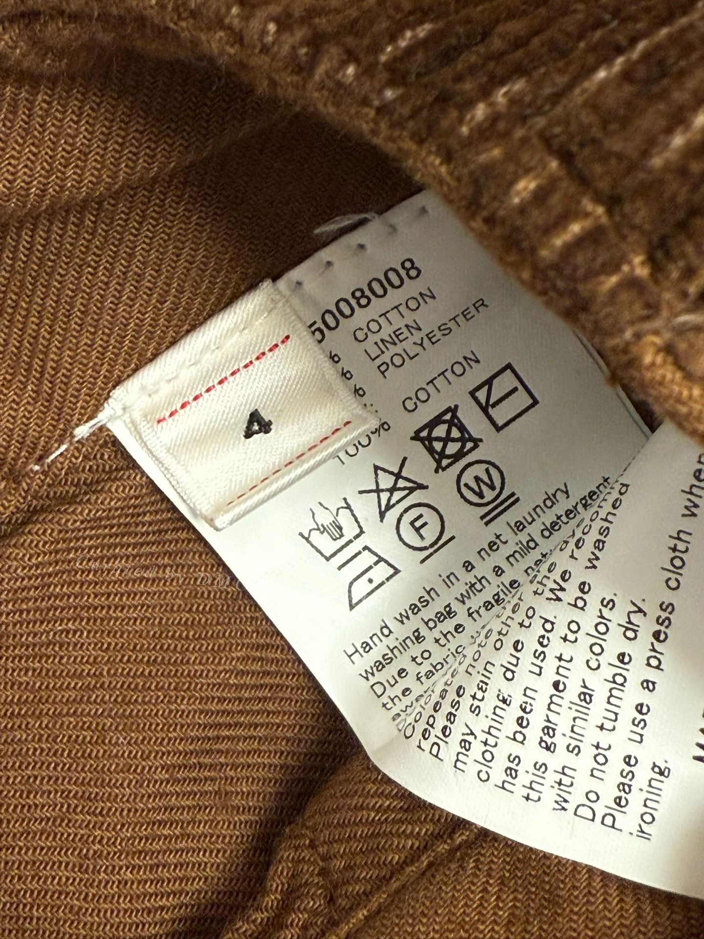 Visvim Tioga Corduroy Pants — label