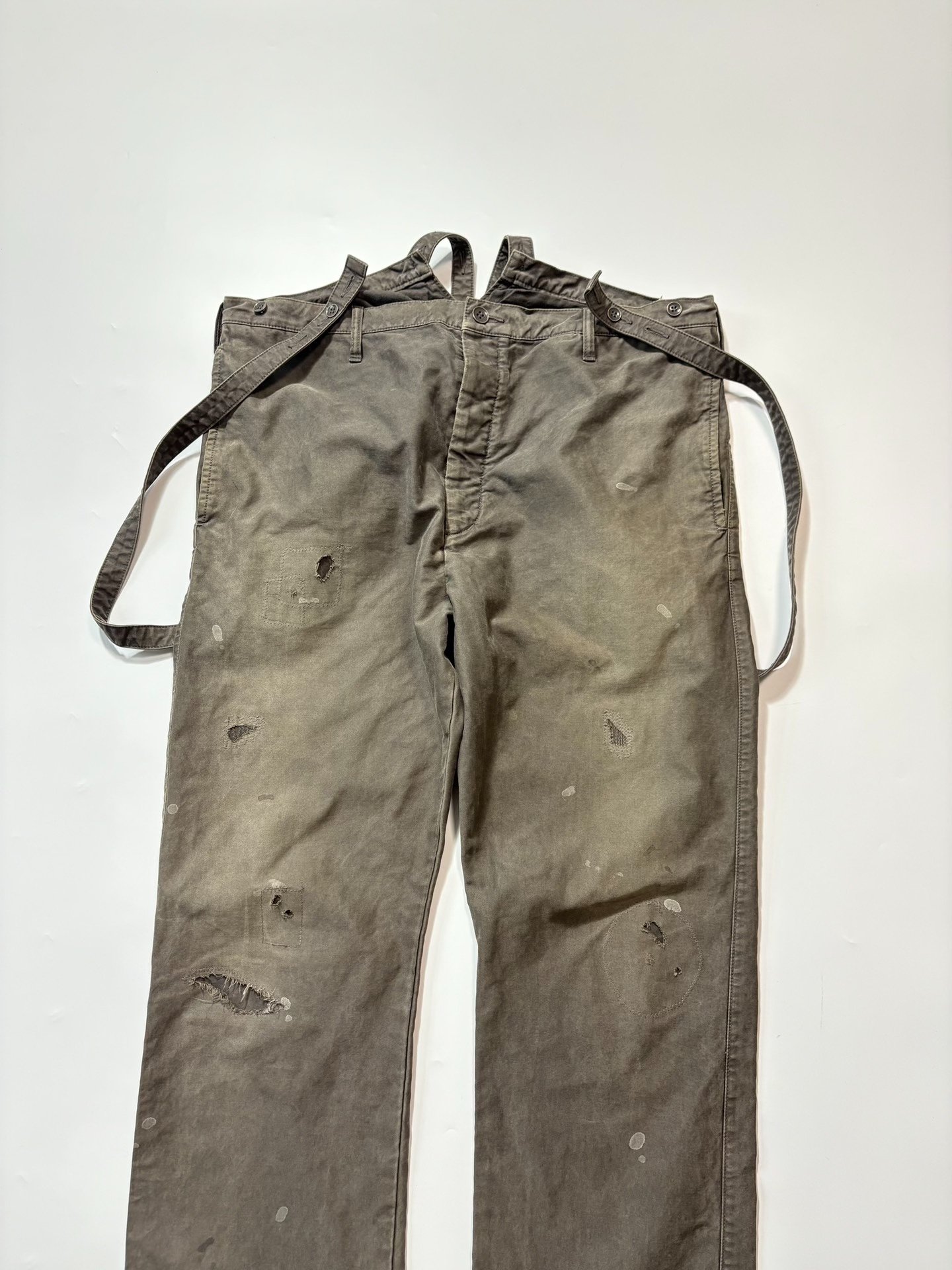 VISVIM TRAVAILLER BRACES PANTS — detail