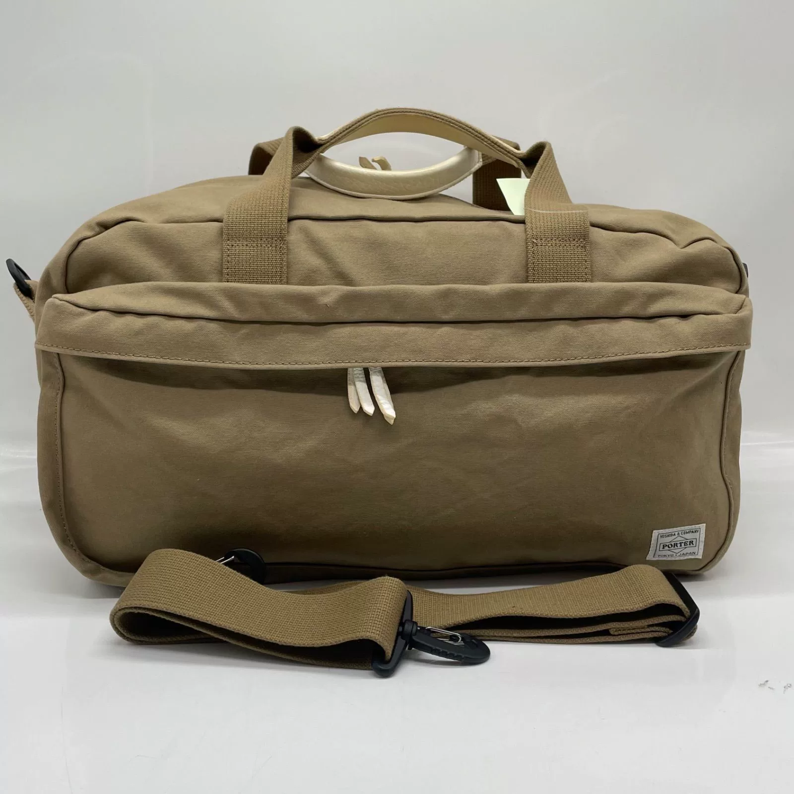 porter BEAT 2WAY Khaki Boston Bag