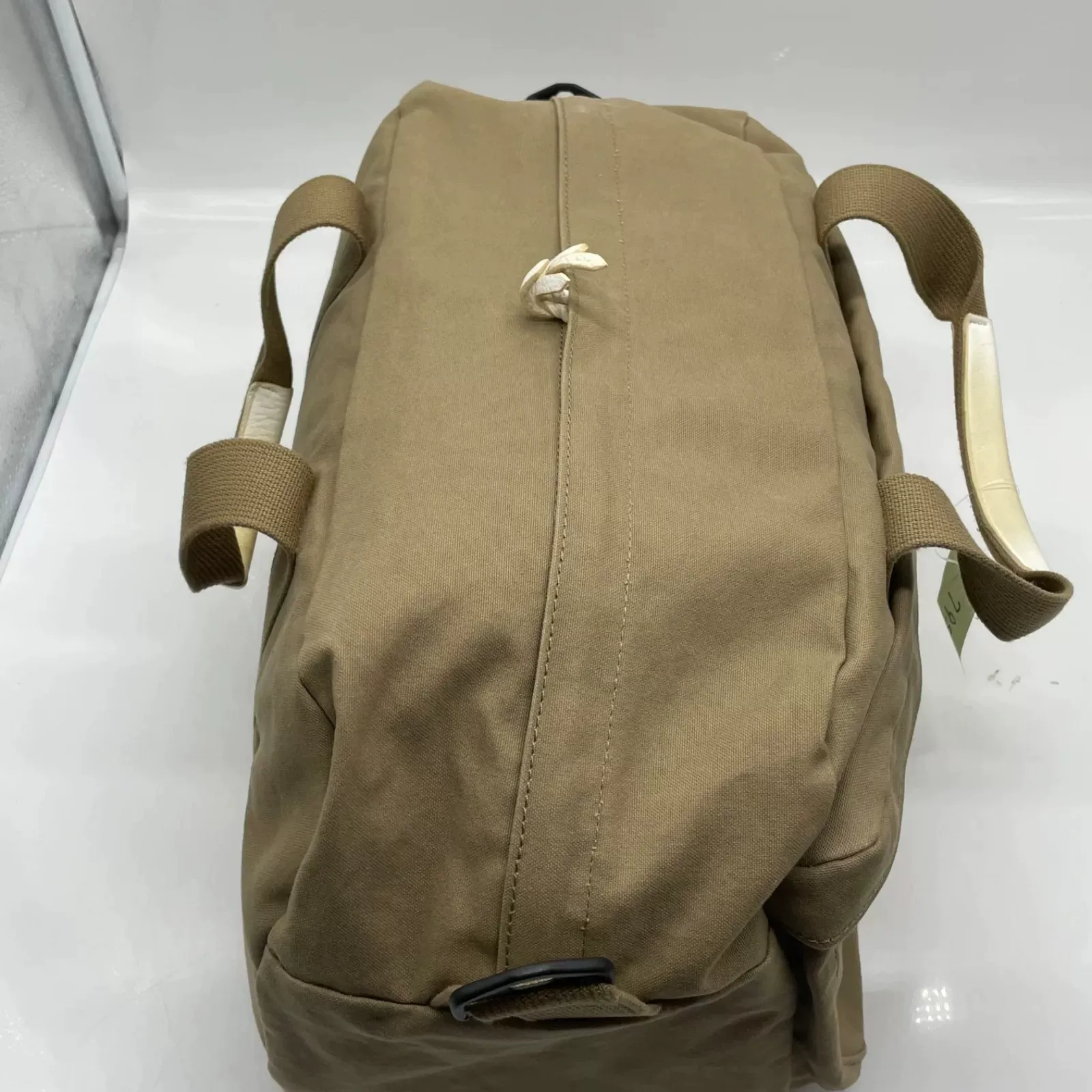 porter BEAT 2WAY Khaki Boston Bag — label