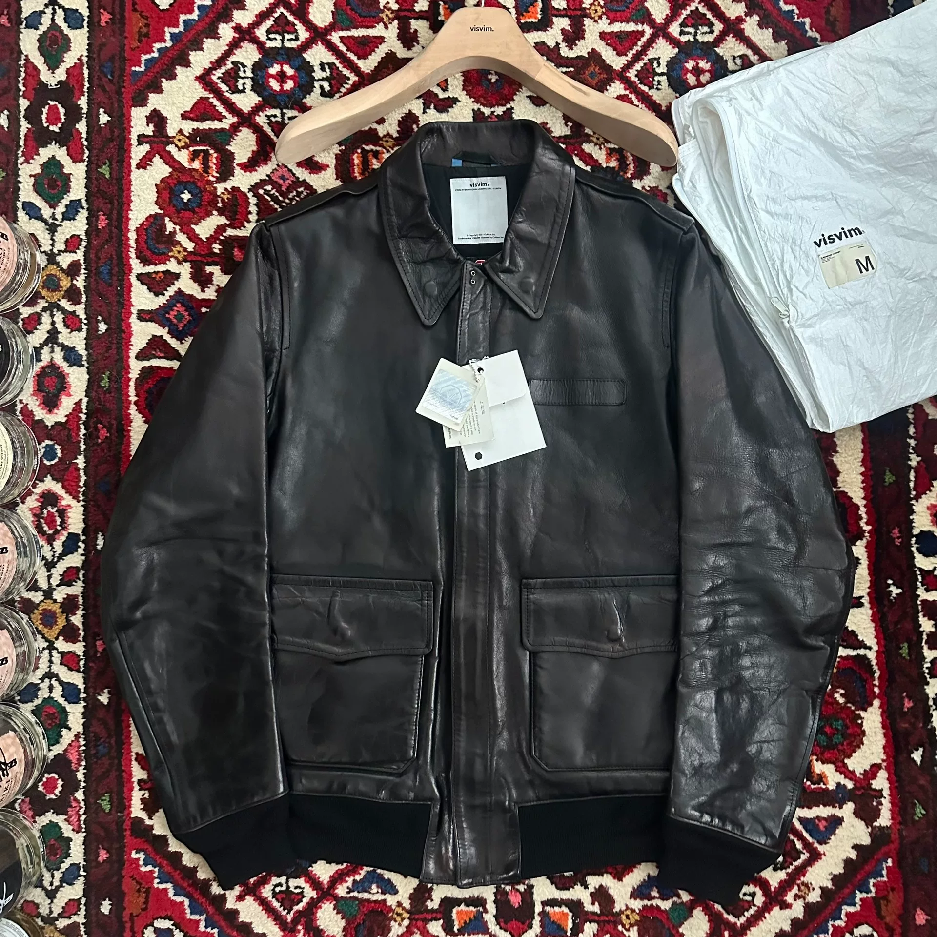 VISVIM ELMENDORF Horse Leather Jacket M