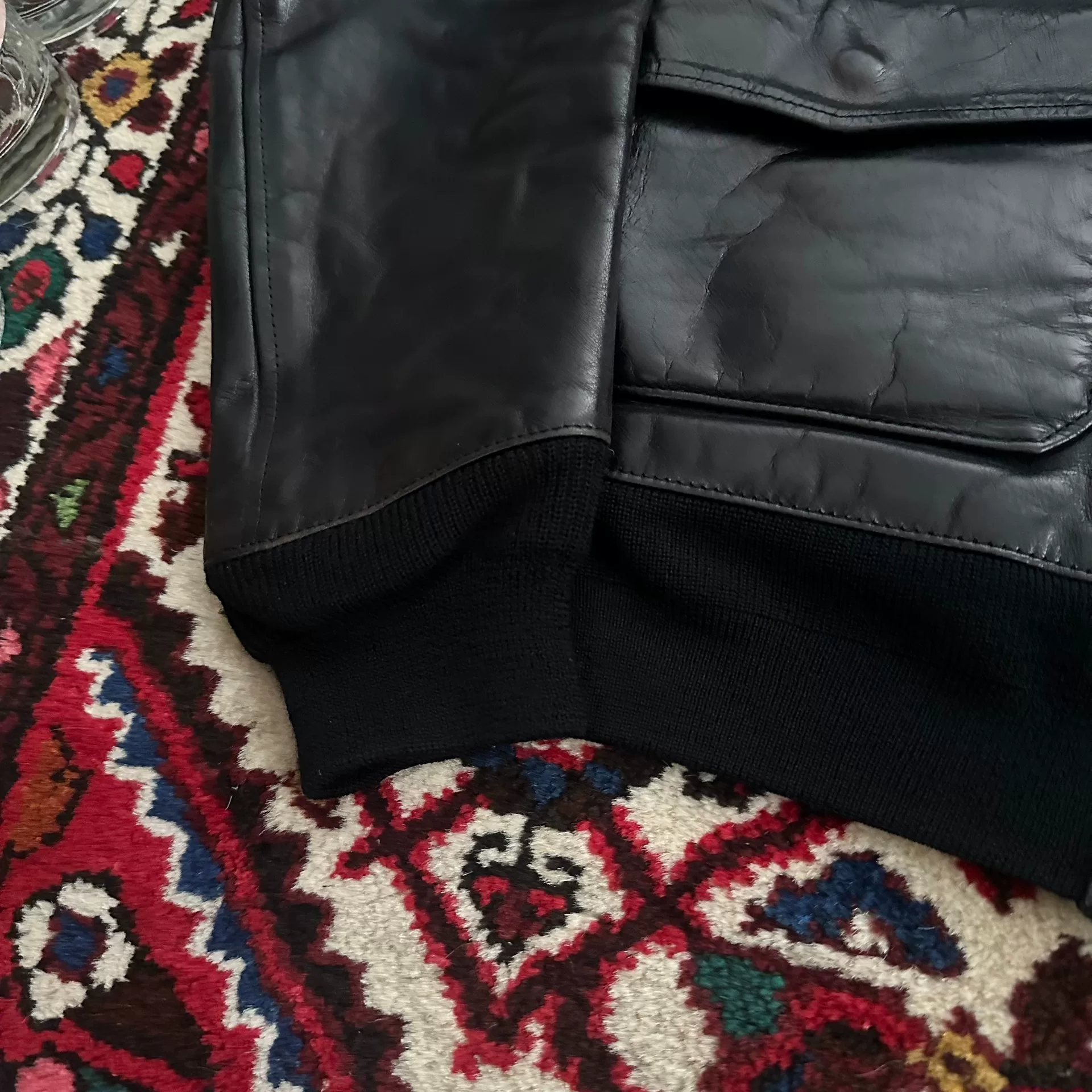 VISVIM ELMENDORF Horse Leather Jacket M — label