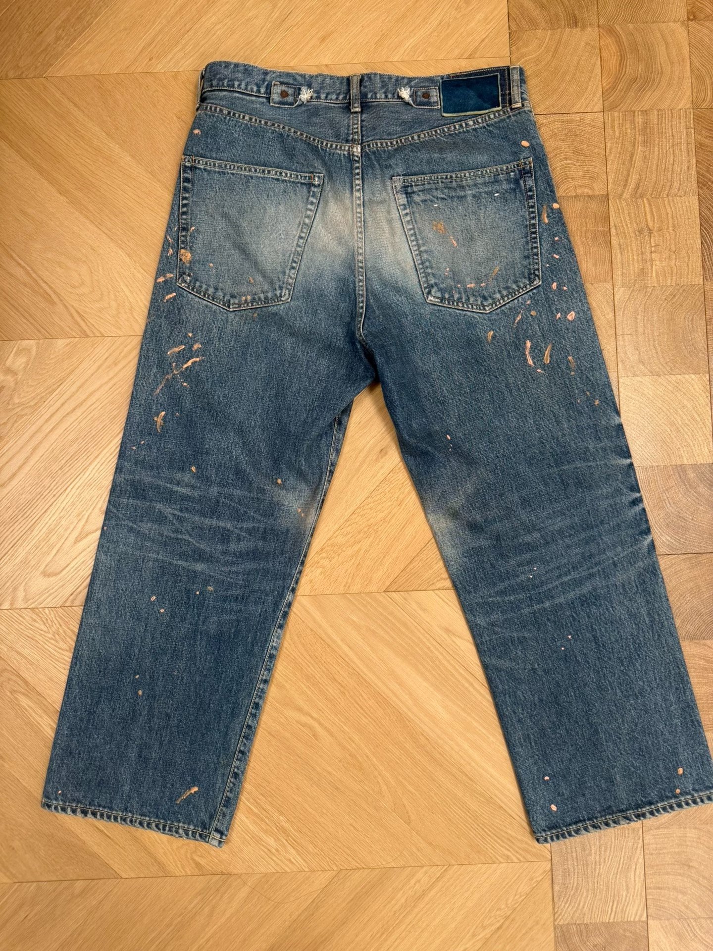 visvim Social Sculpture Wide Damaged Jeans — back
