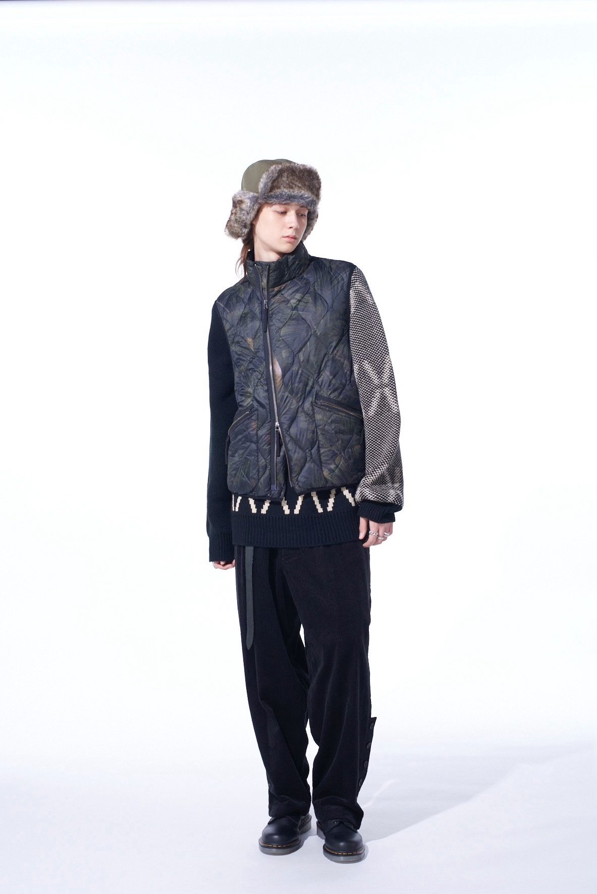 Yohji Yamamoto x TAION Camouflage Down Vest — label