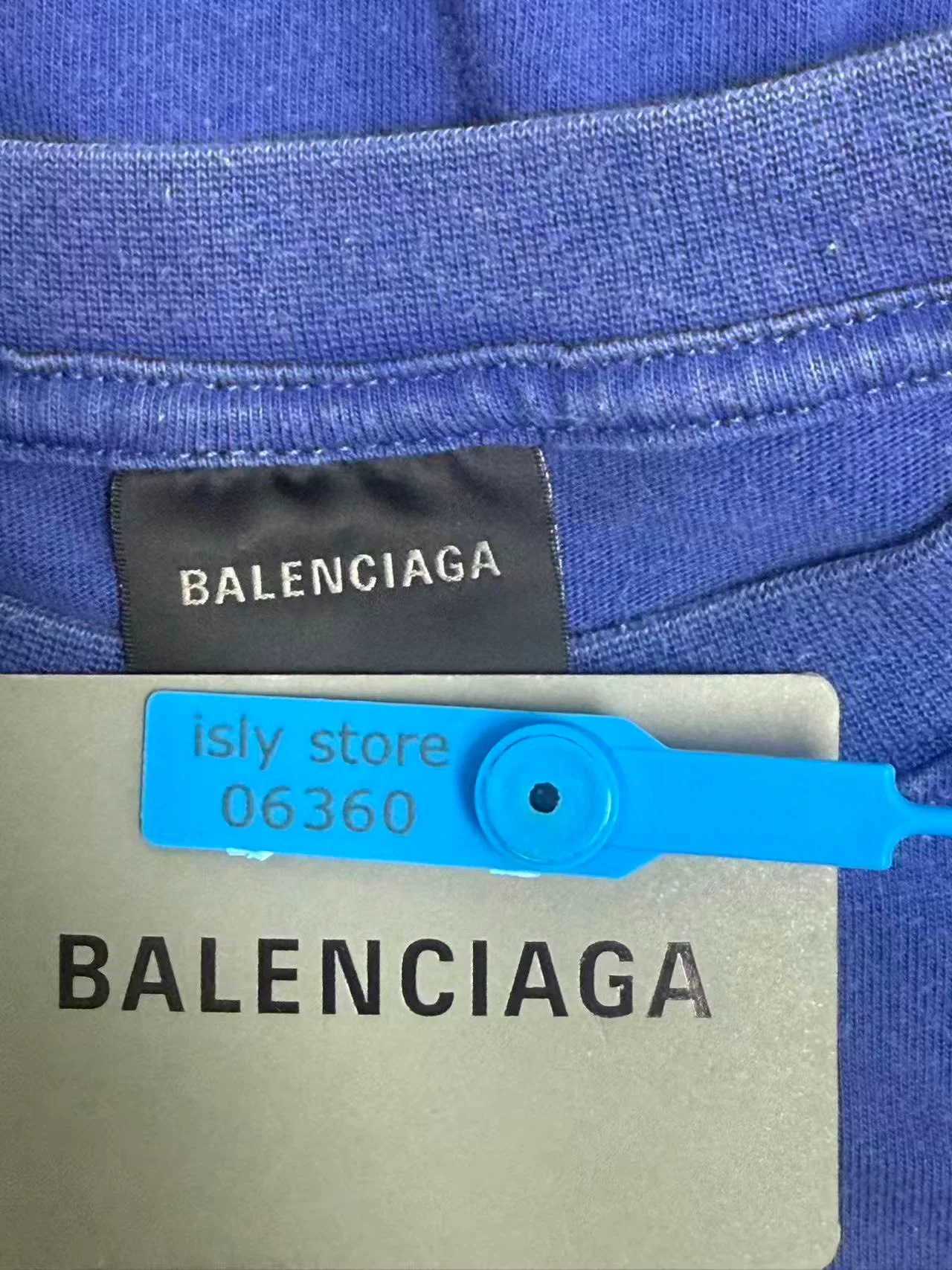 Balenciaga Letter Print Short-Sleeve T-Shirt — back