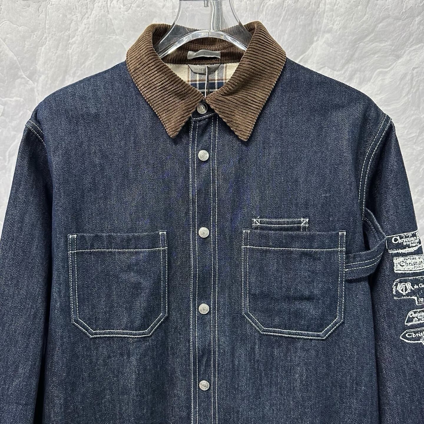 Dior SS25 Archives Denim Shirt Jacket — front
