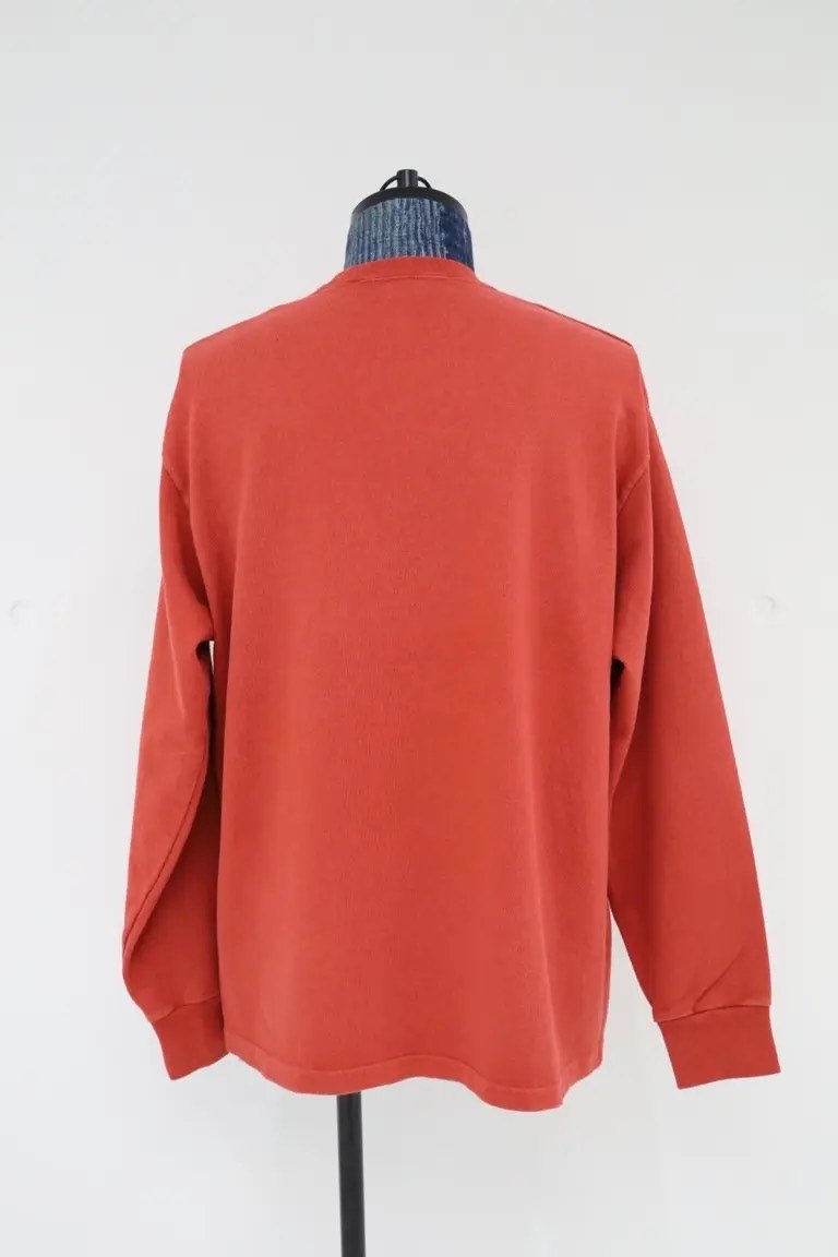 A.PRESSE Vintage Red Long-Sleeve T-shirt — detail
