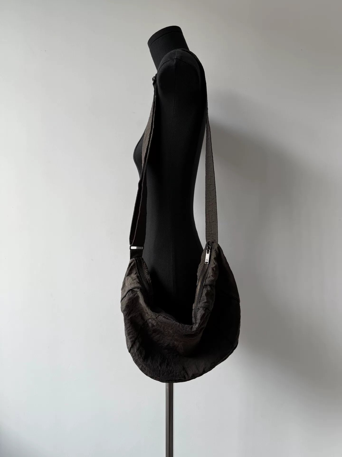 Yohji Yamamoto Wabi-Sabi Crossbody Bag — label