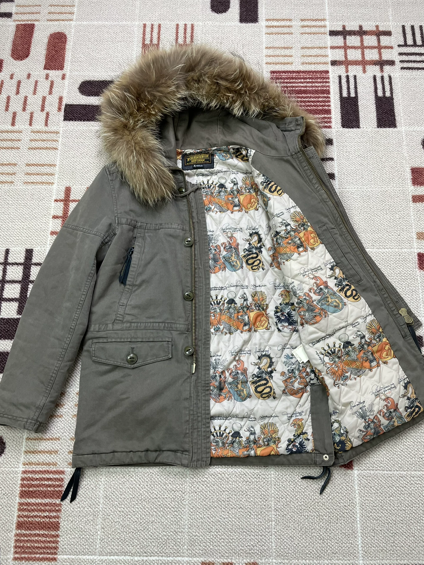 NEIGHBORHOOD 10FW THUNDERSTRUCK C-JKT Fur Collar — back