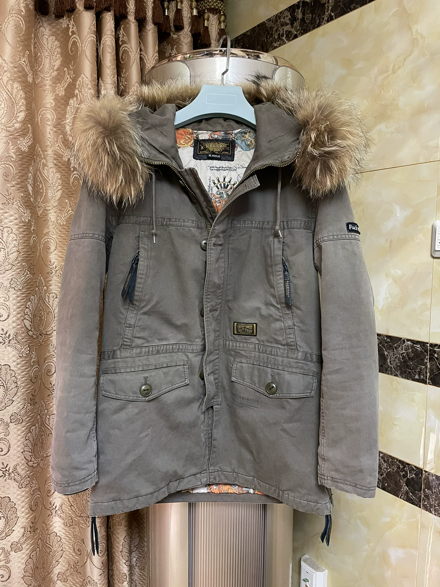 NEIGHBORHOOD 10FW THUNDERSTRUCK C-JKT Fur Collar