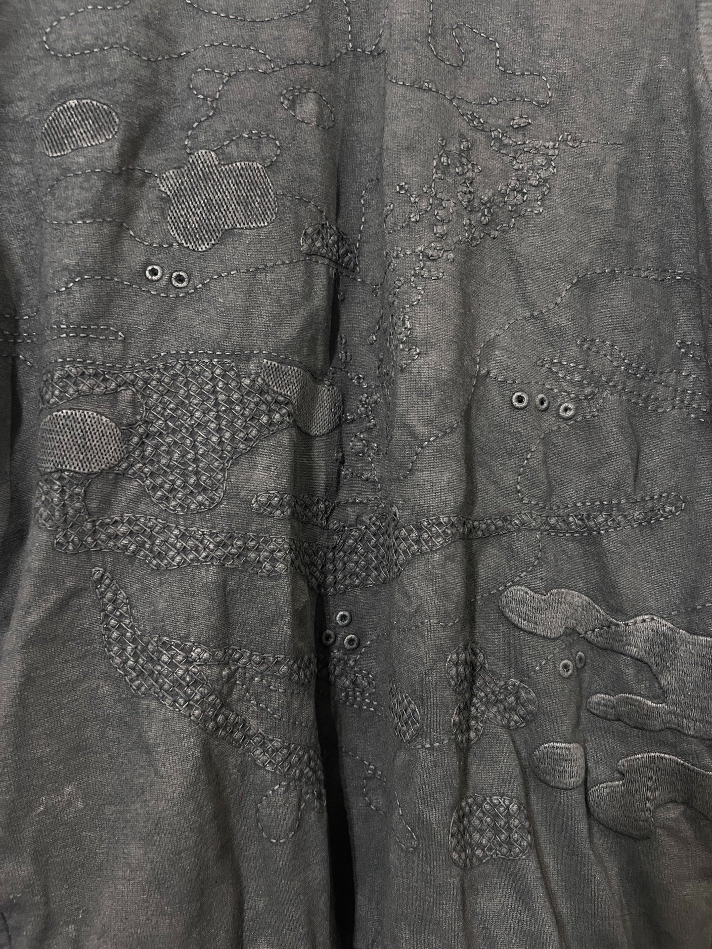 Boris Bidjan Saberi Wax Coated Crewneck Sweatshirt — label