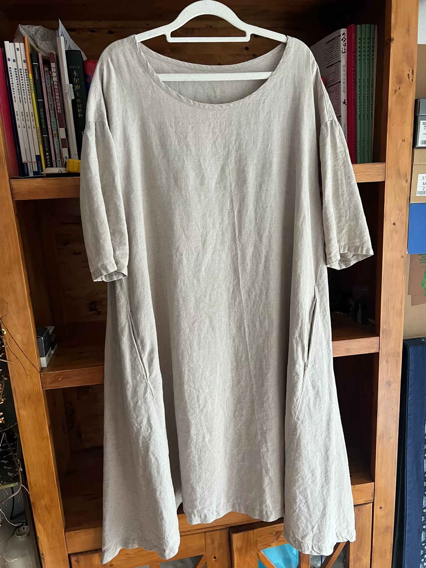 Nest Robe 100% Linen Dress — front