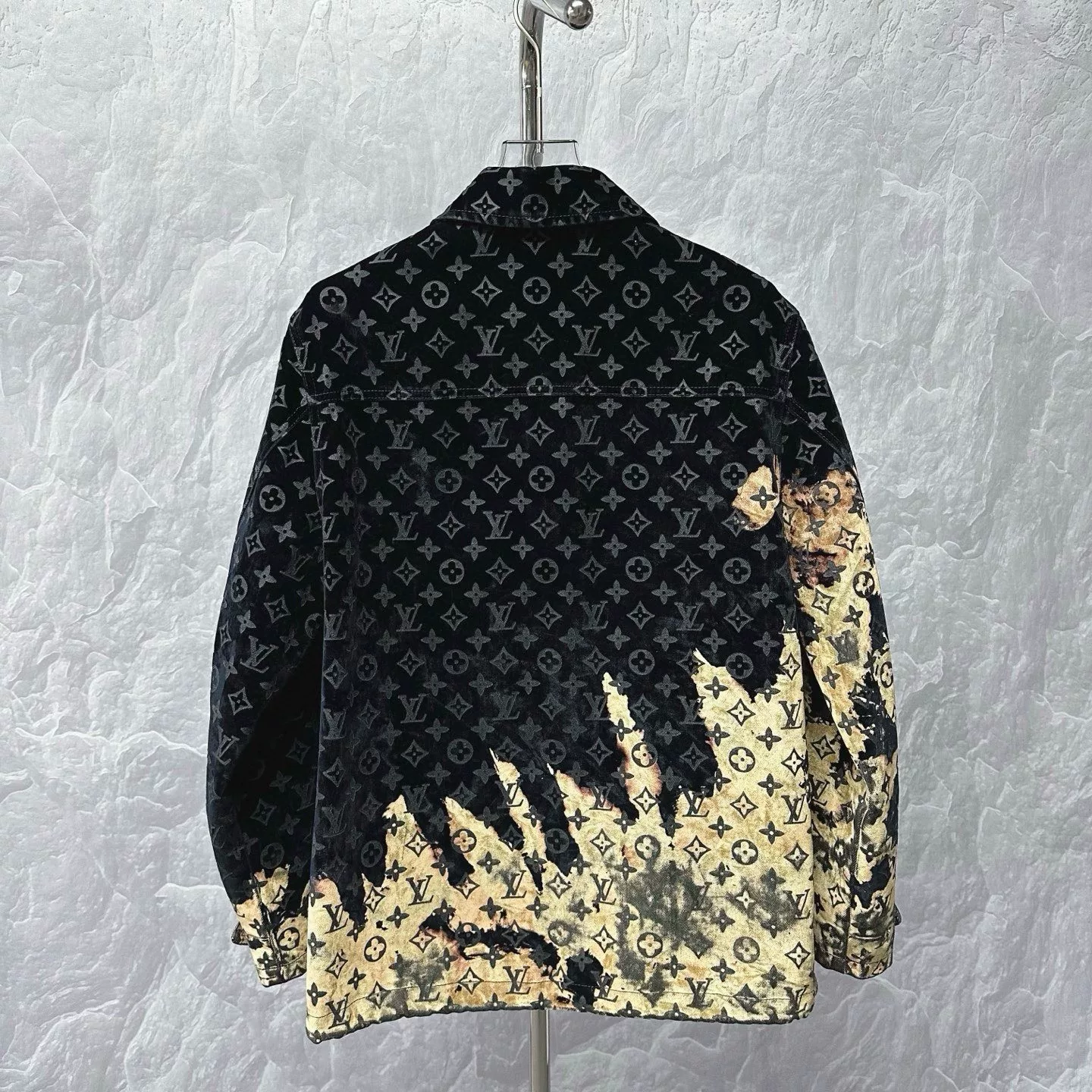 Louis Vuitton SS24 Fire Cloud Denim Jacket — back