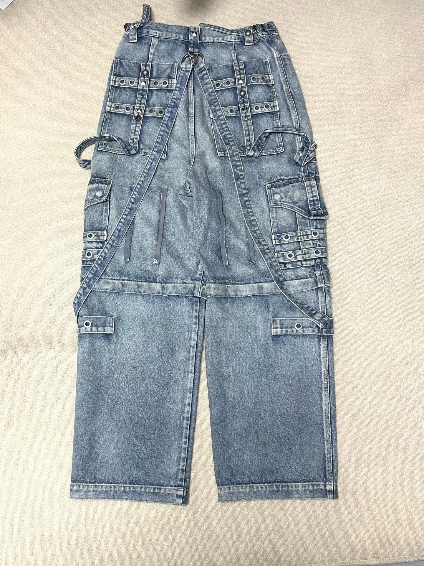 Balenciaga 22FW Raver Denim Jeans — front