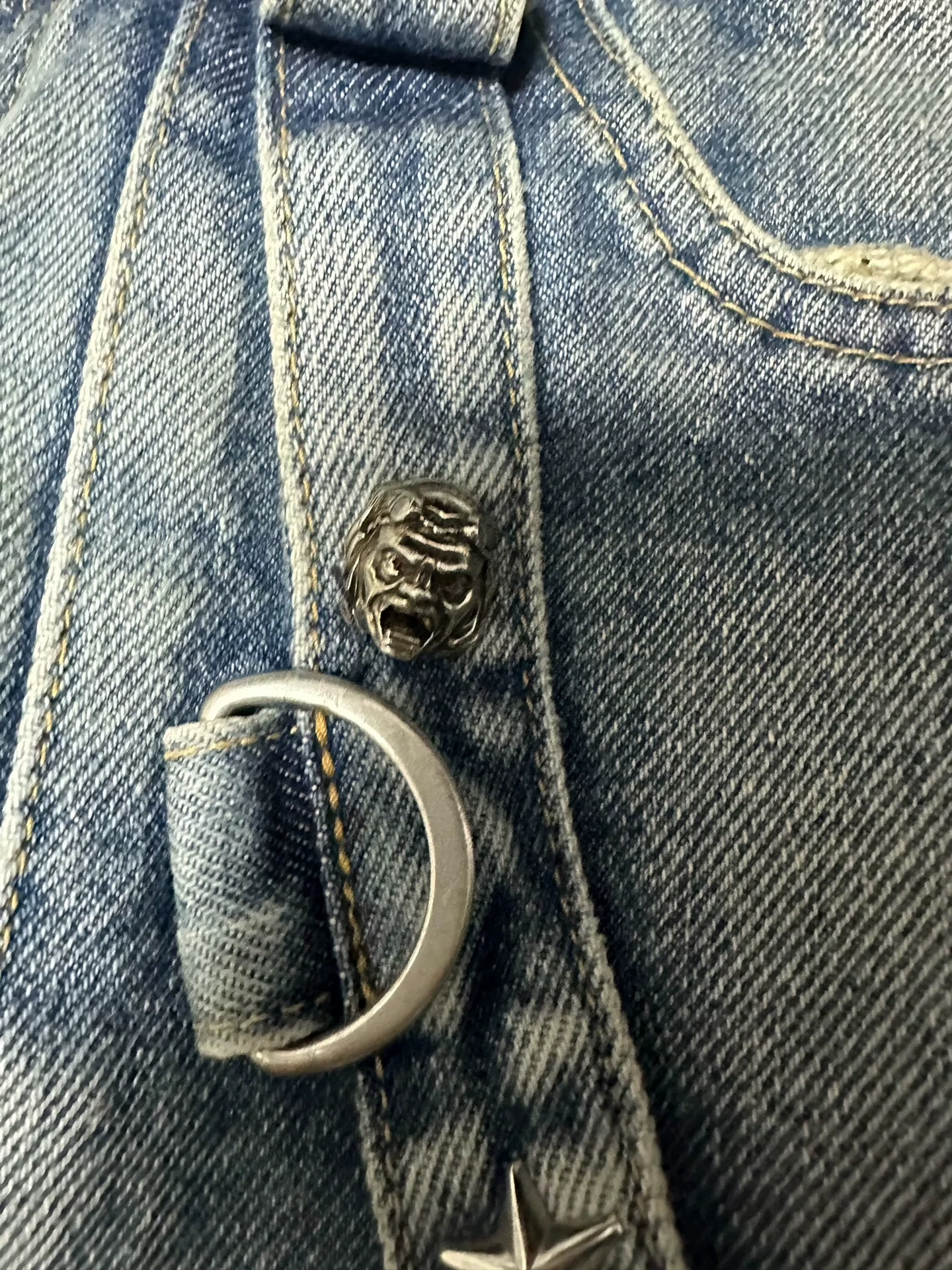 Balenciaga 22FW Raver Denim Jeans — back