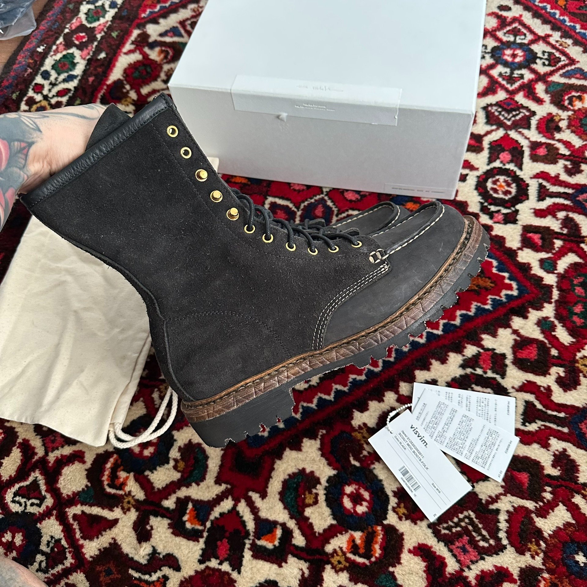 VISVIM 25AW SCOUT MOC BOOTS — back