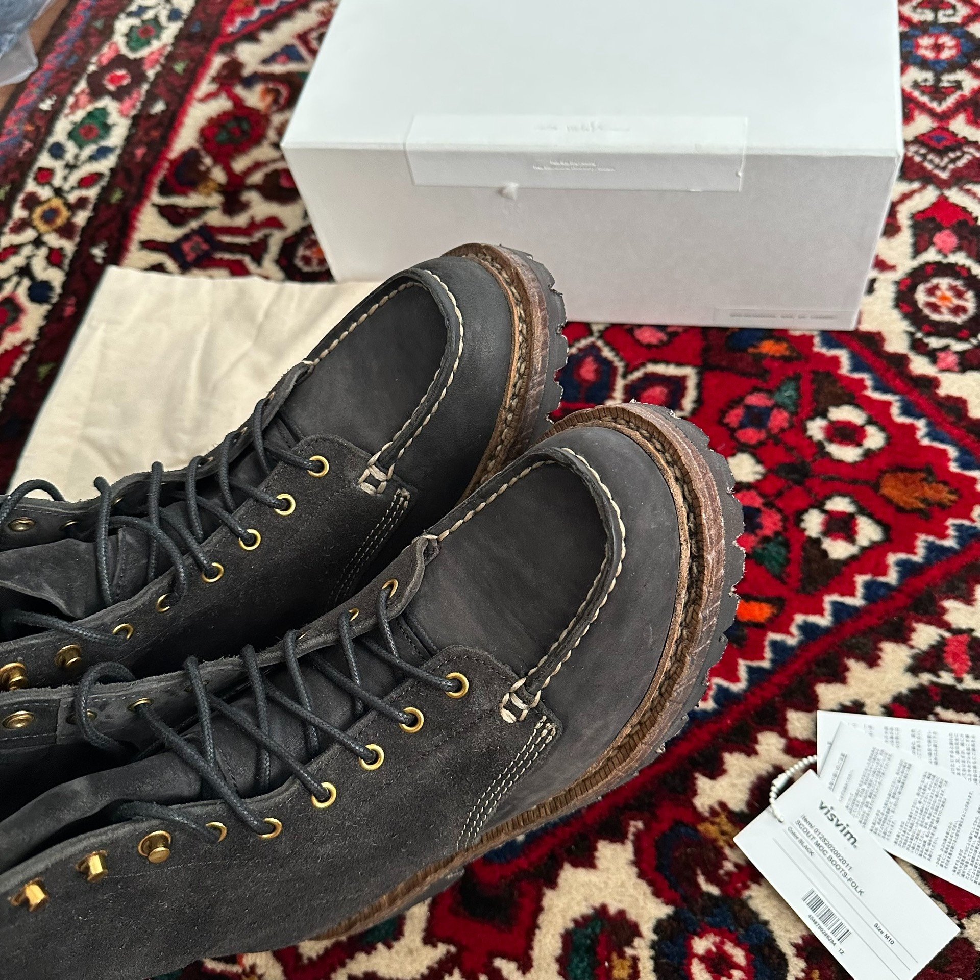 VISVIM 25AW SCOUT MOC BOOTS — detail